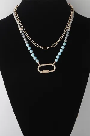 Lock Layered Necklace
