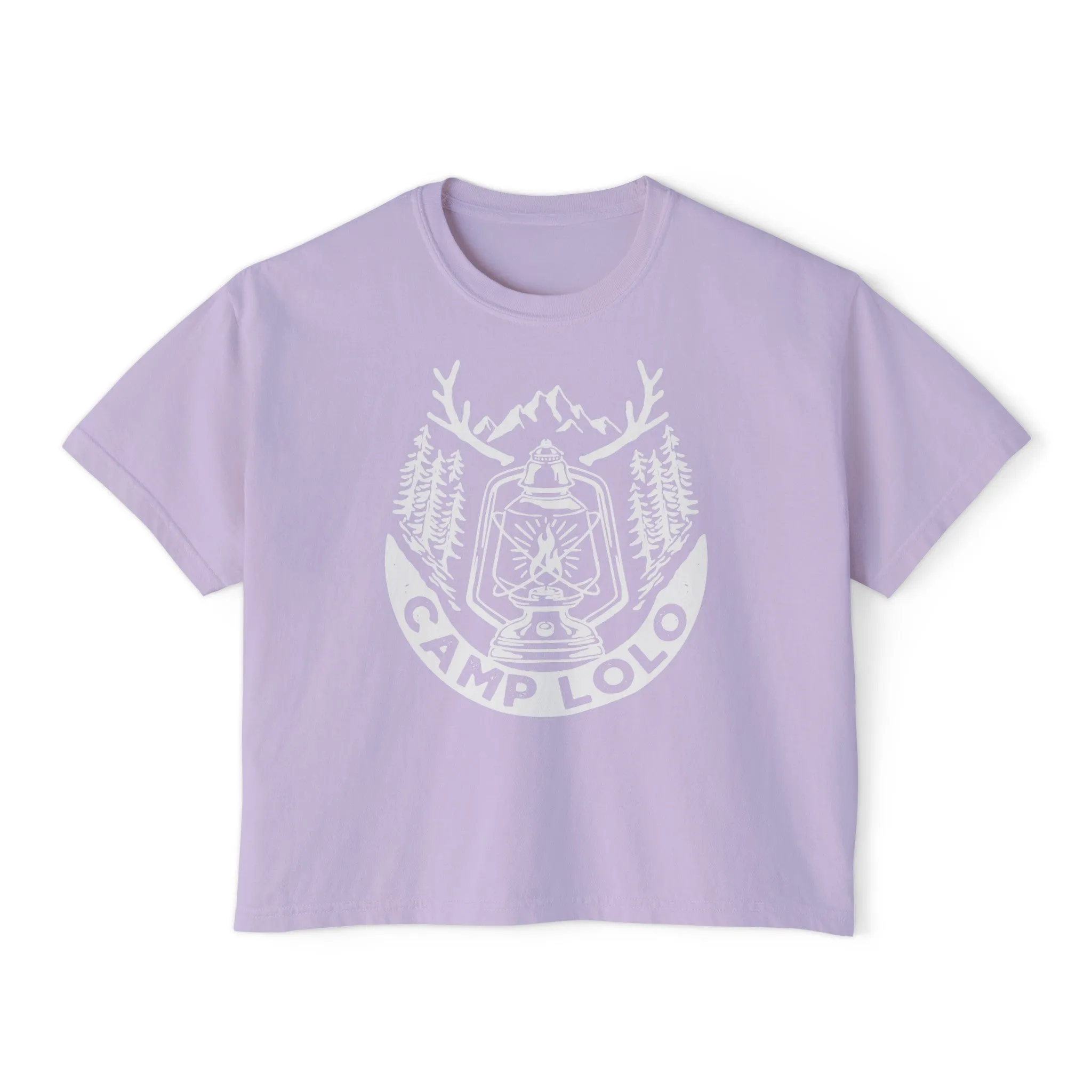Lolo Camp Lantern Women's Boxy Tee - Light Logo