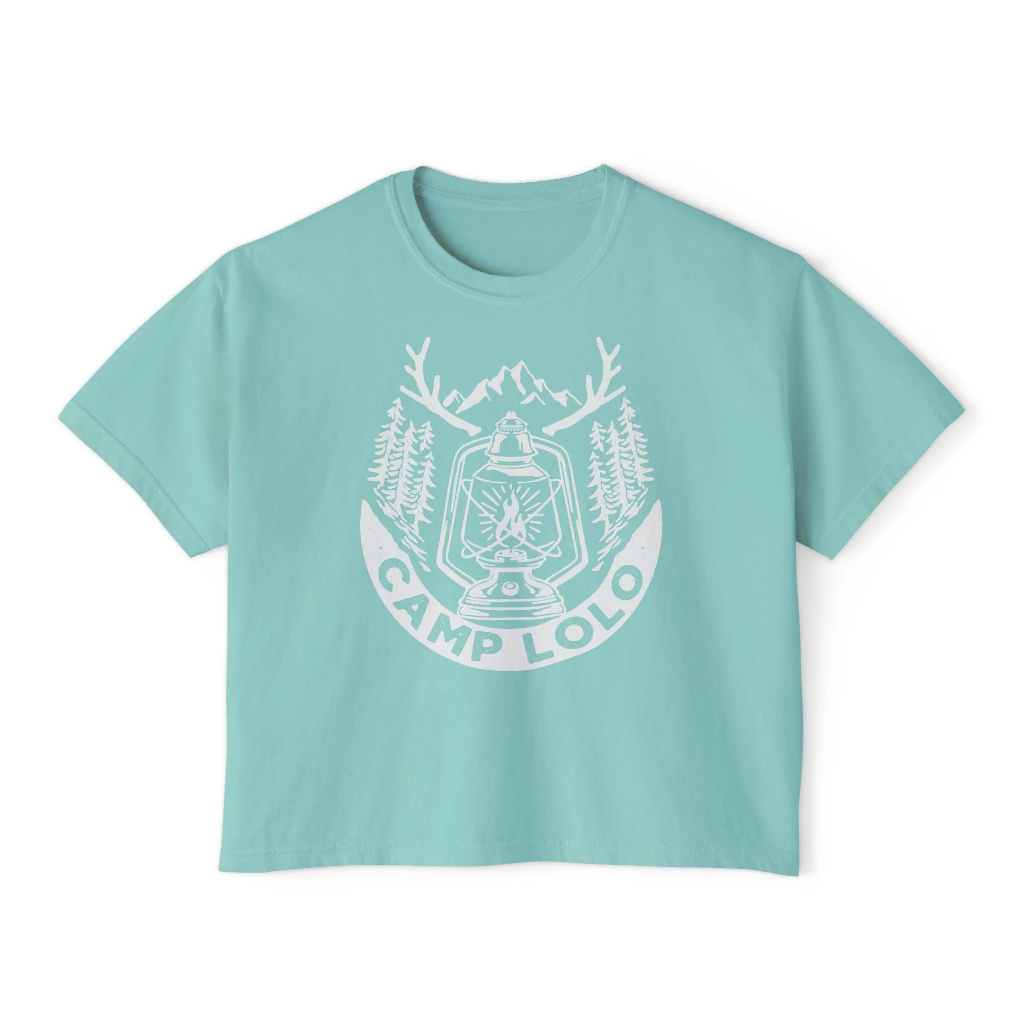Lolo Camp Lantern Women's Boxy Tee - Light Logo