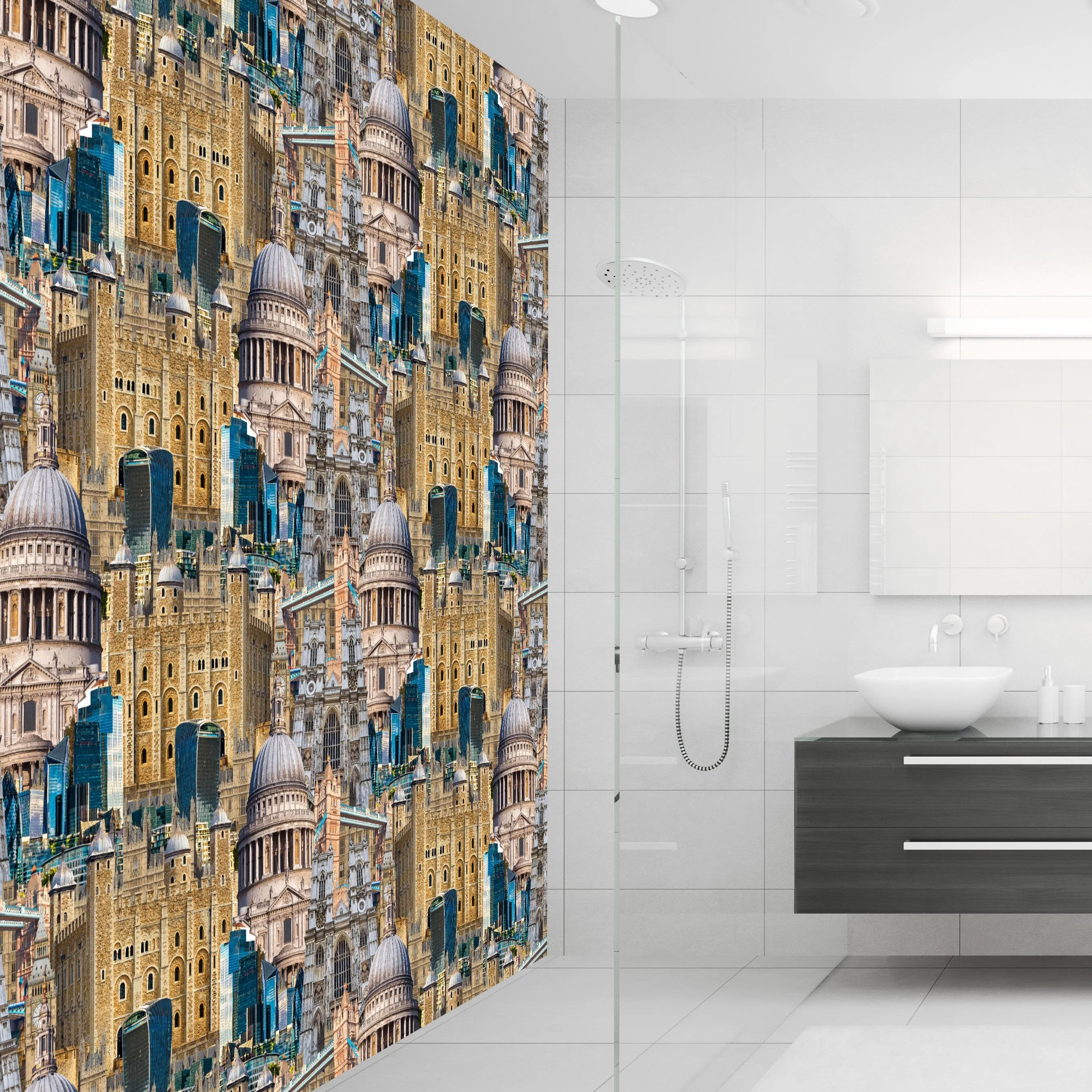 London City Acrylic Wall Panels Home Decor 2440mmm x 1220mm