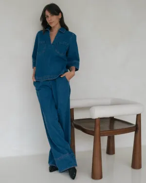 London Denim Top - Denim