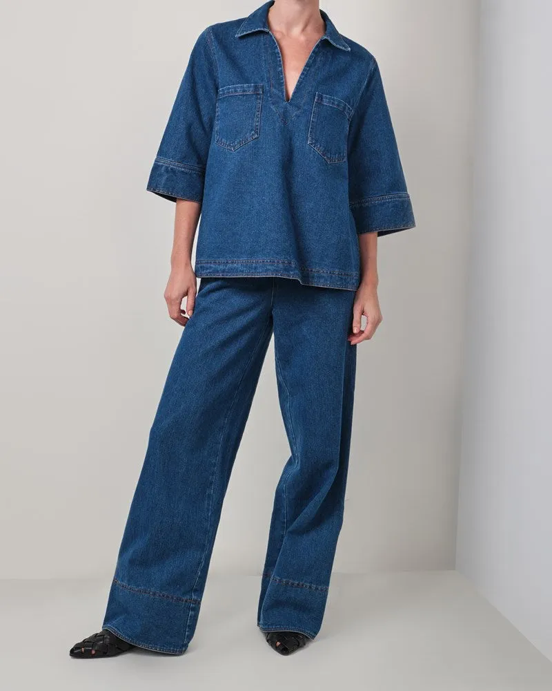 London Denim Top - Denim