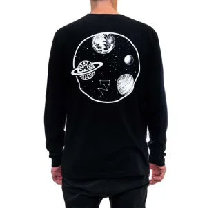 Long Sleeve Round Planet Black