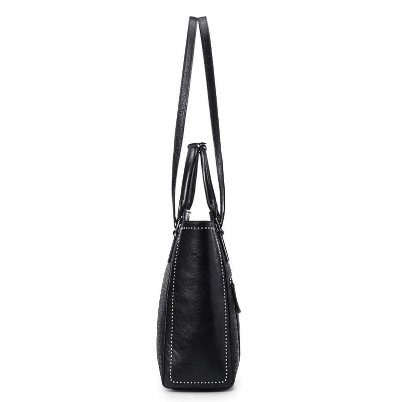 Long Top Handles Strap Handbag Tote