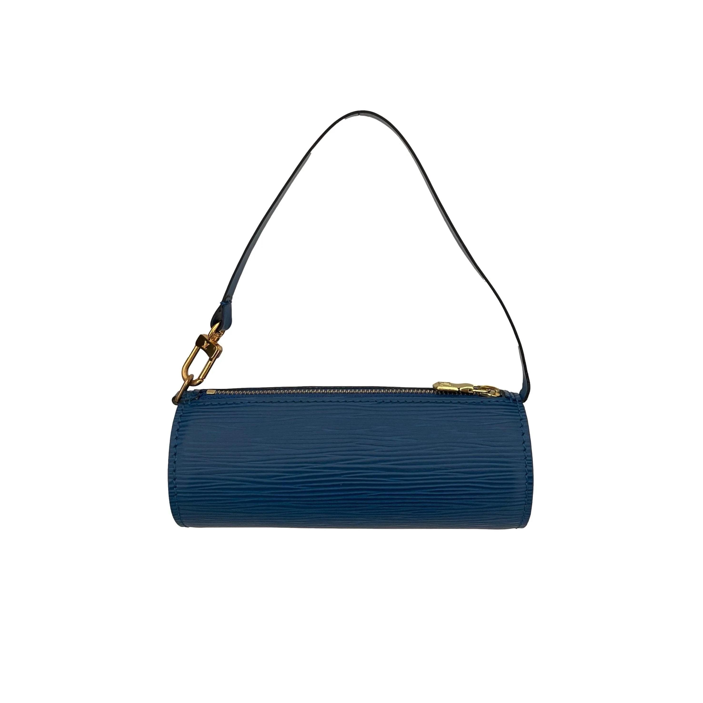 Louis Vuitton Blue Epi Micro Cylinder Bag