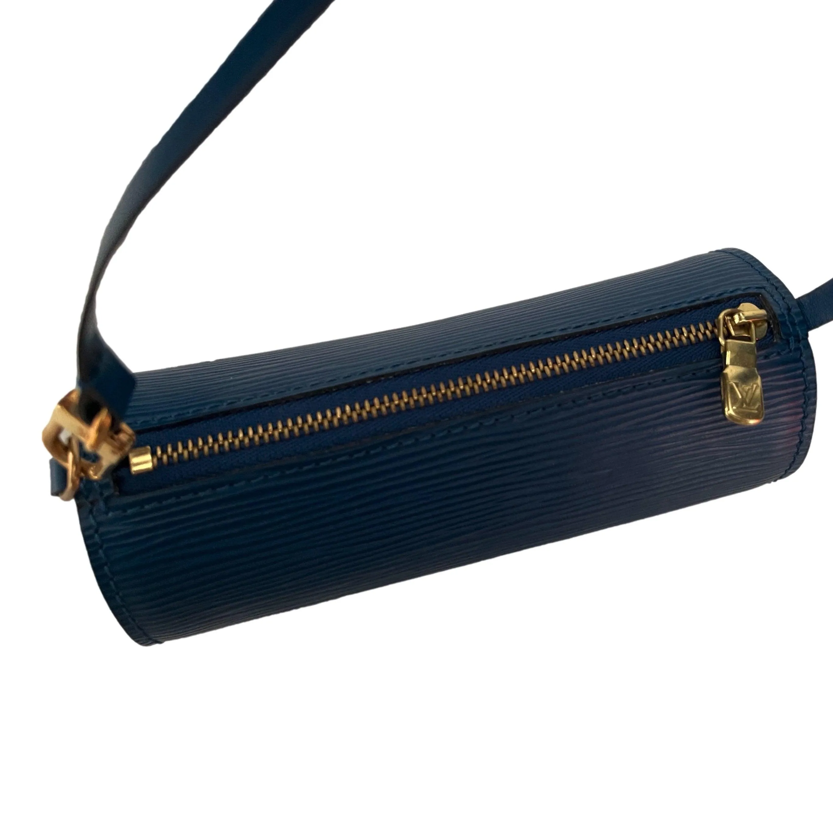 Louis Vuitton Blue Epi Micro Cylinder Bag
