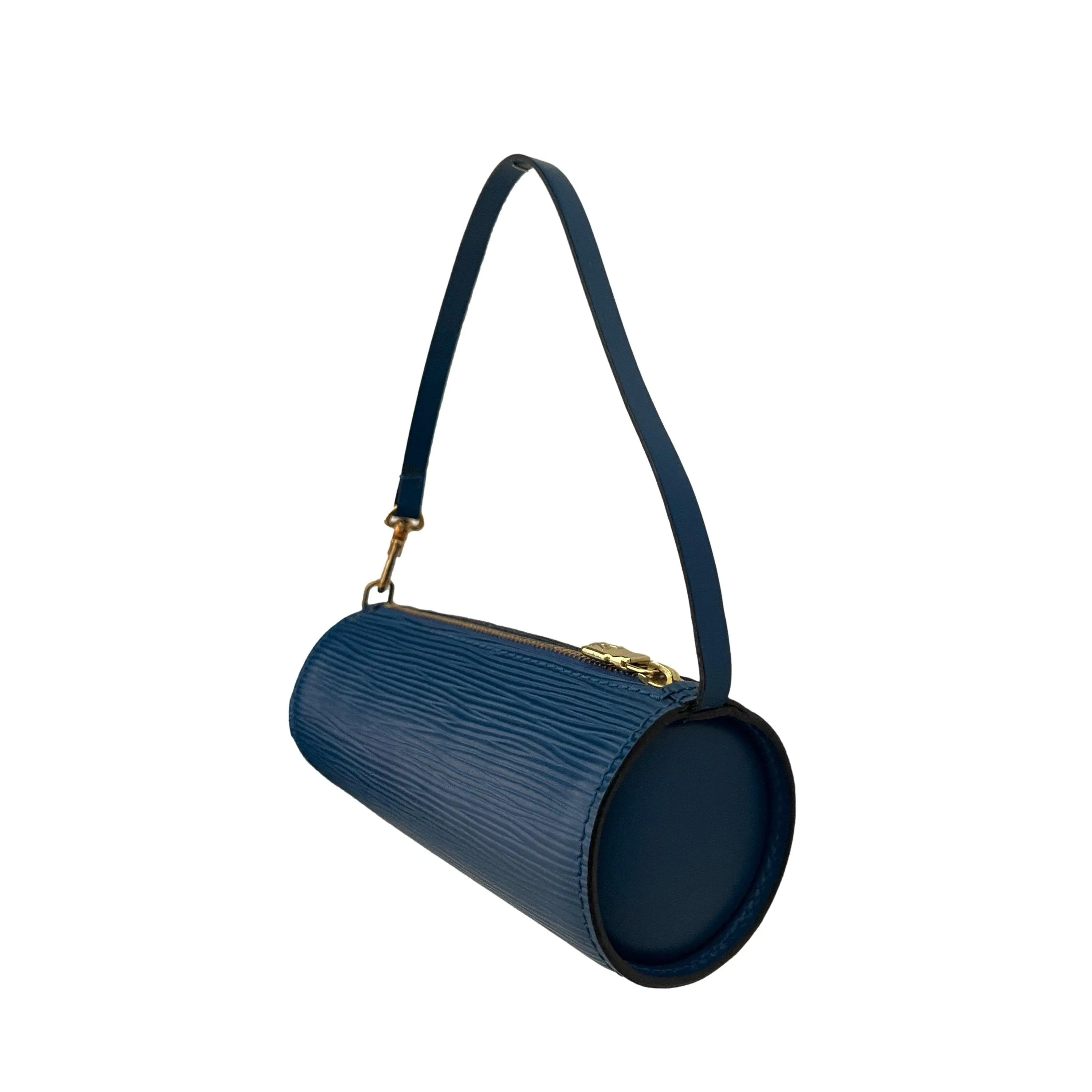 Louis Vuitton Blue Epi Micro Cylinder Bag