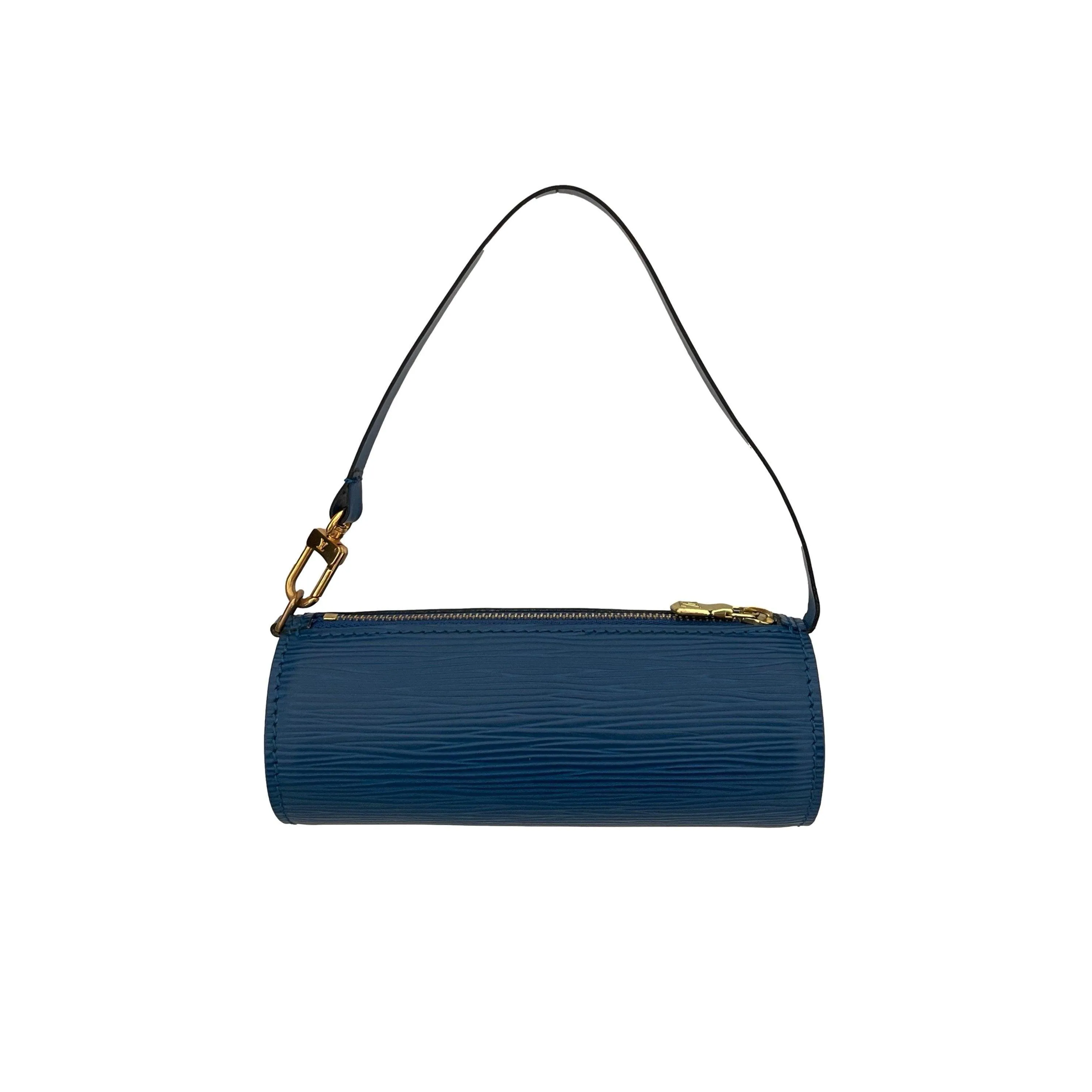 Louis Vuitton Blue Epi Micro Cylinder Bag