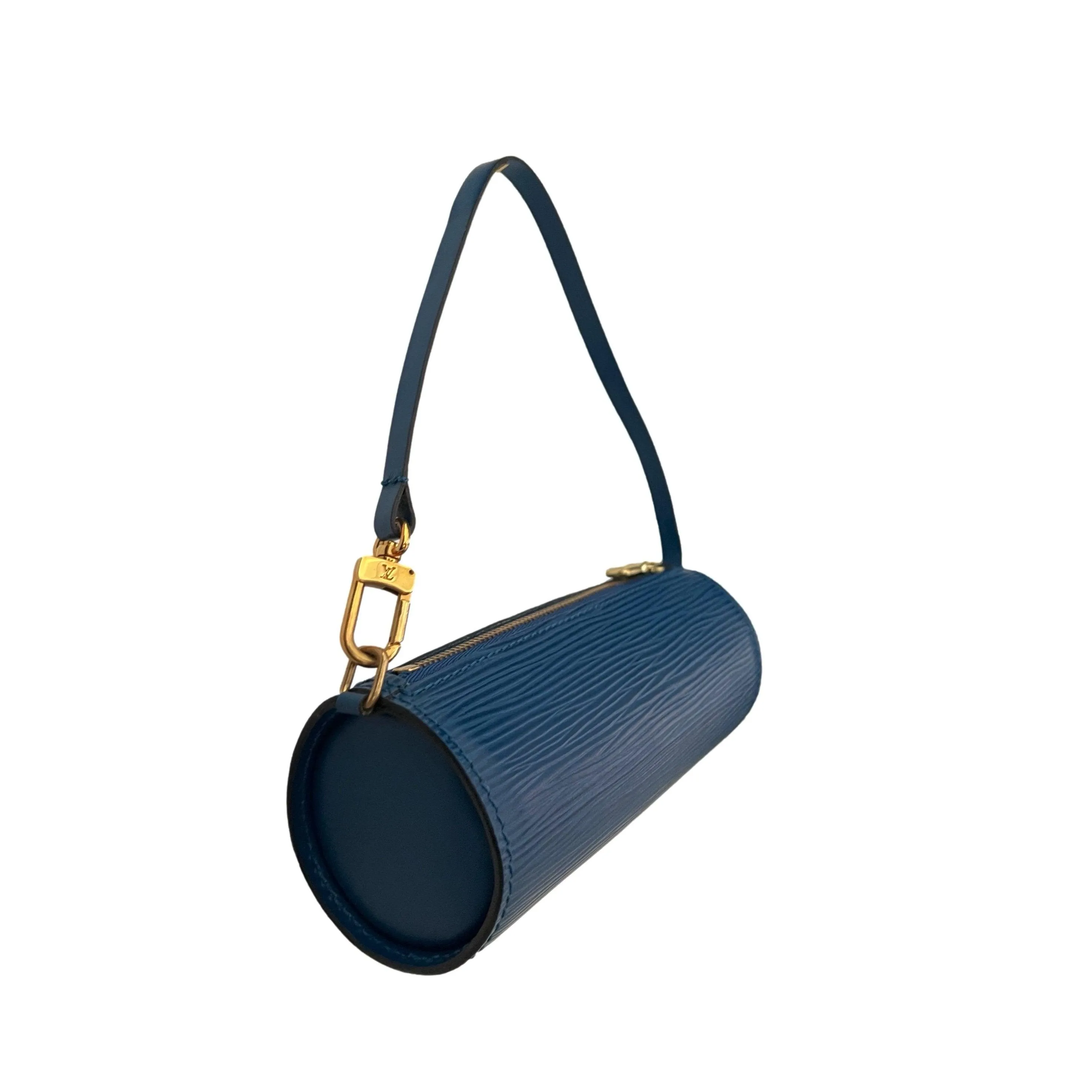 Louis Vuitton Blue Epi Micro Cylinder Bag