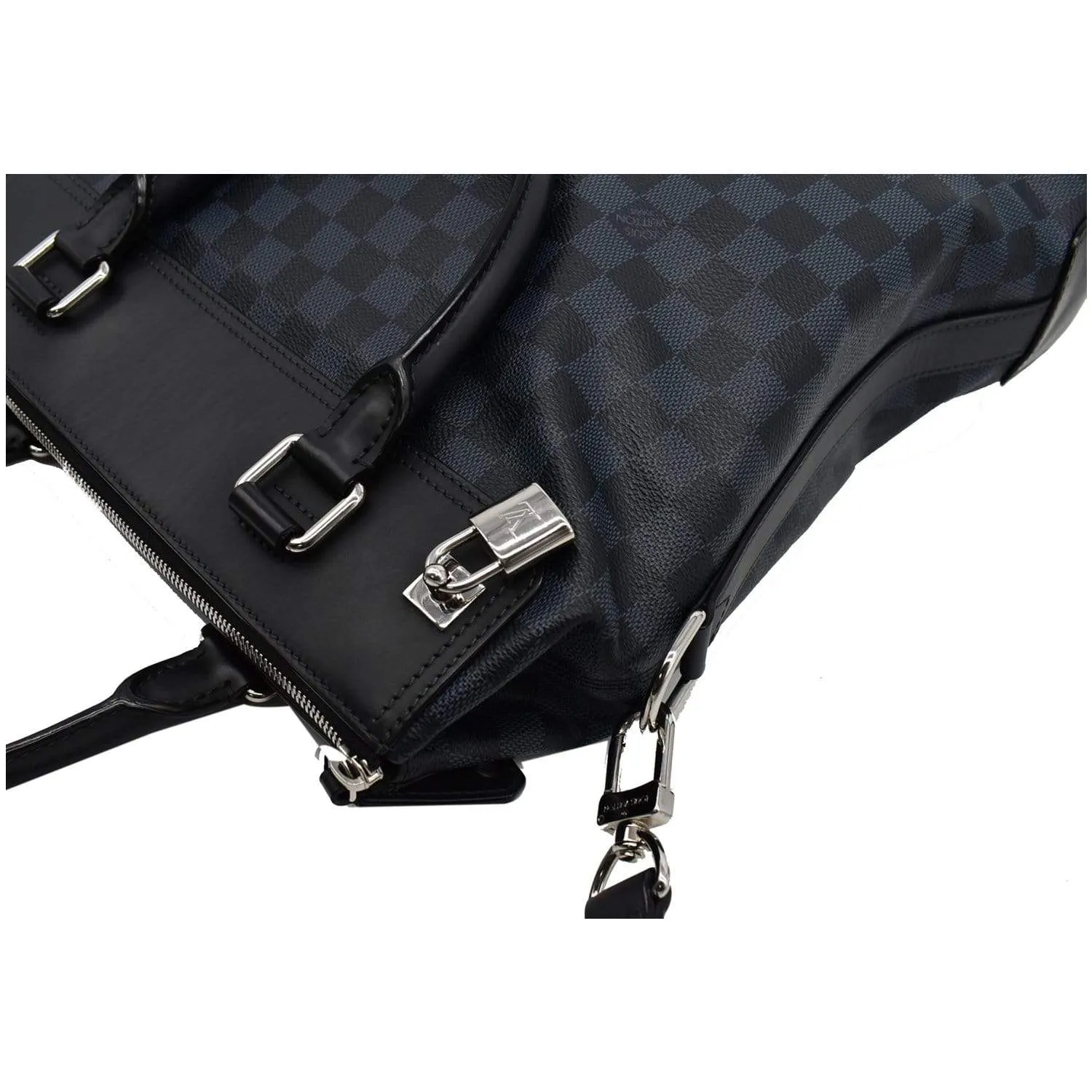 LOUIS VUITTON Greenwich Damier Cobalt Tote Bag Black