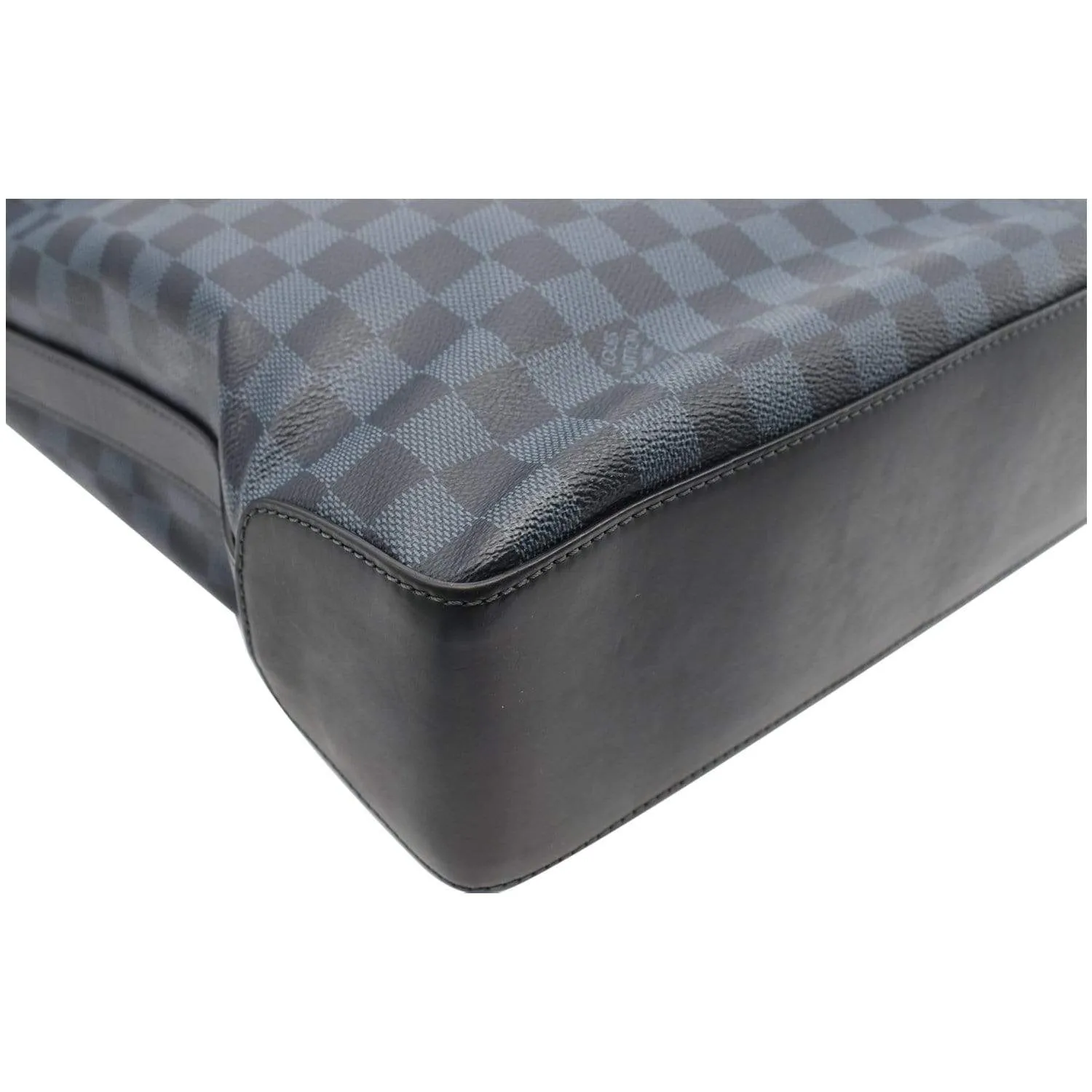 LOUIS VUITTON Greenwich Damier Cobalt Tote Bag Black
