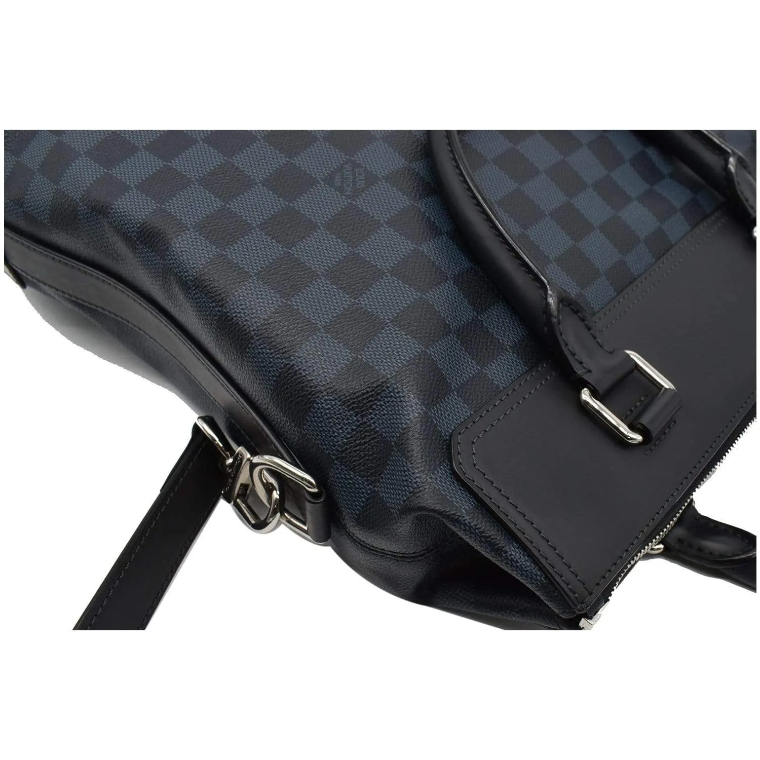 LOUIS VUITTON Greenwich Damier Cobalt Tote Bag Black