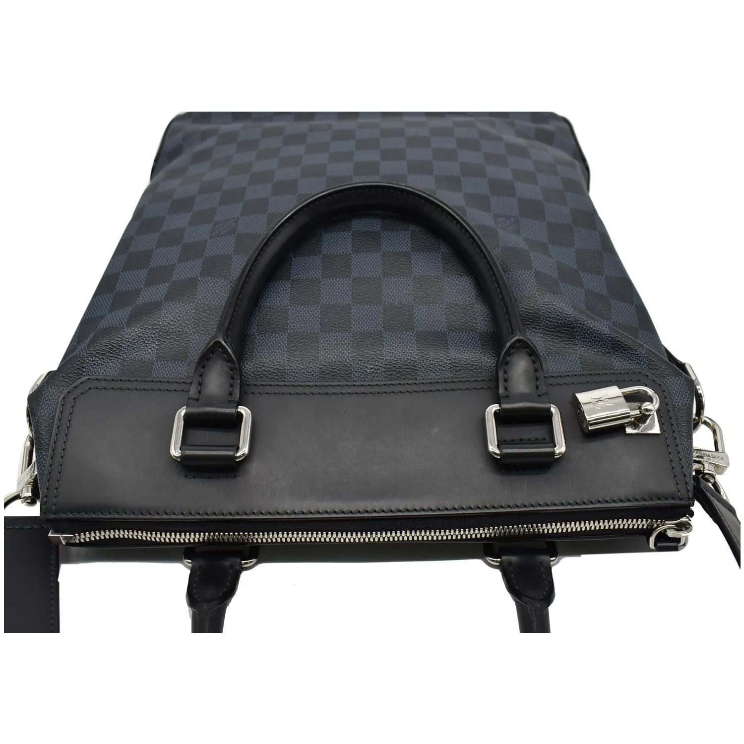 LOUIS VUITTON Greenwich Damier Cobalt Tote Bag Black
