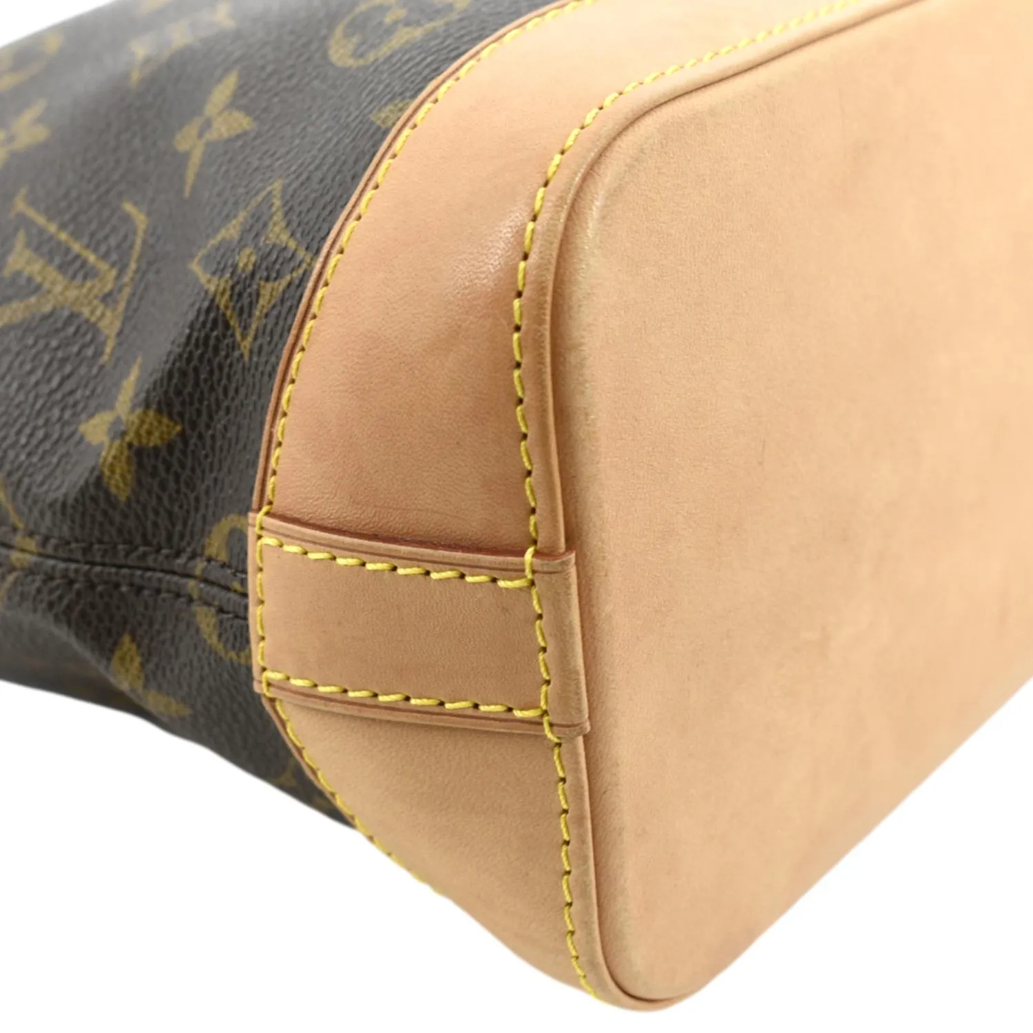 LOUIS VUITTON Lockit Vertical PM Monogram Canvas Tote Bag Brown