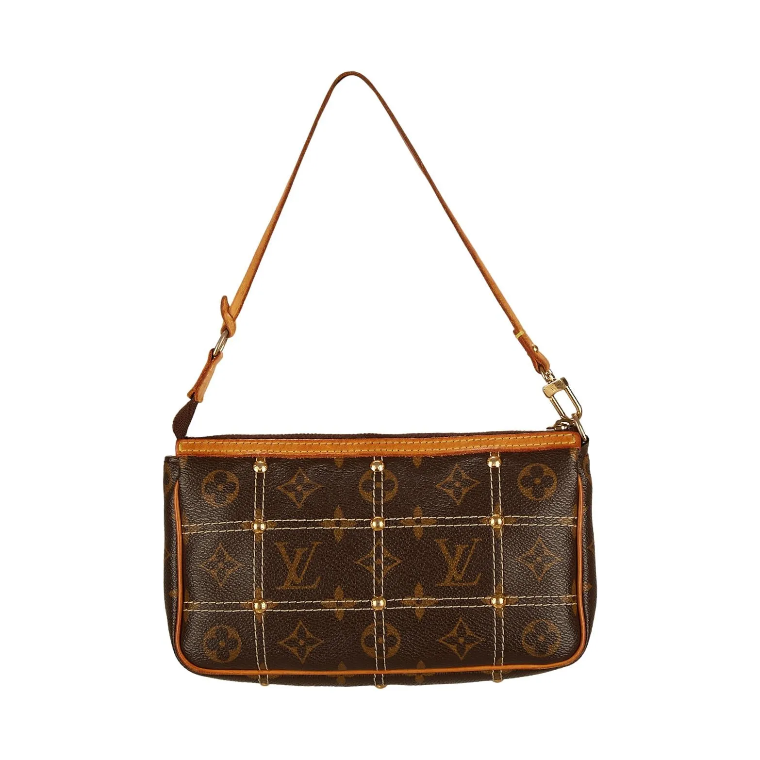 Louis Vuitton Monogram Stitched Pocket Shoulder Bag