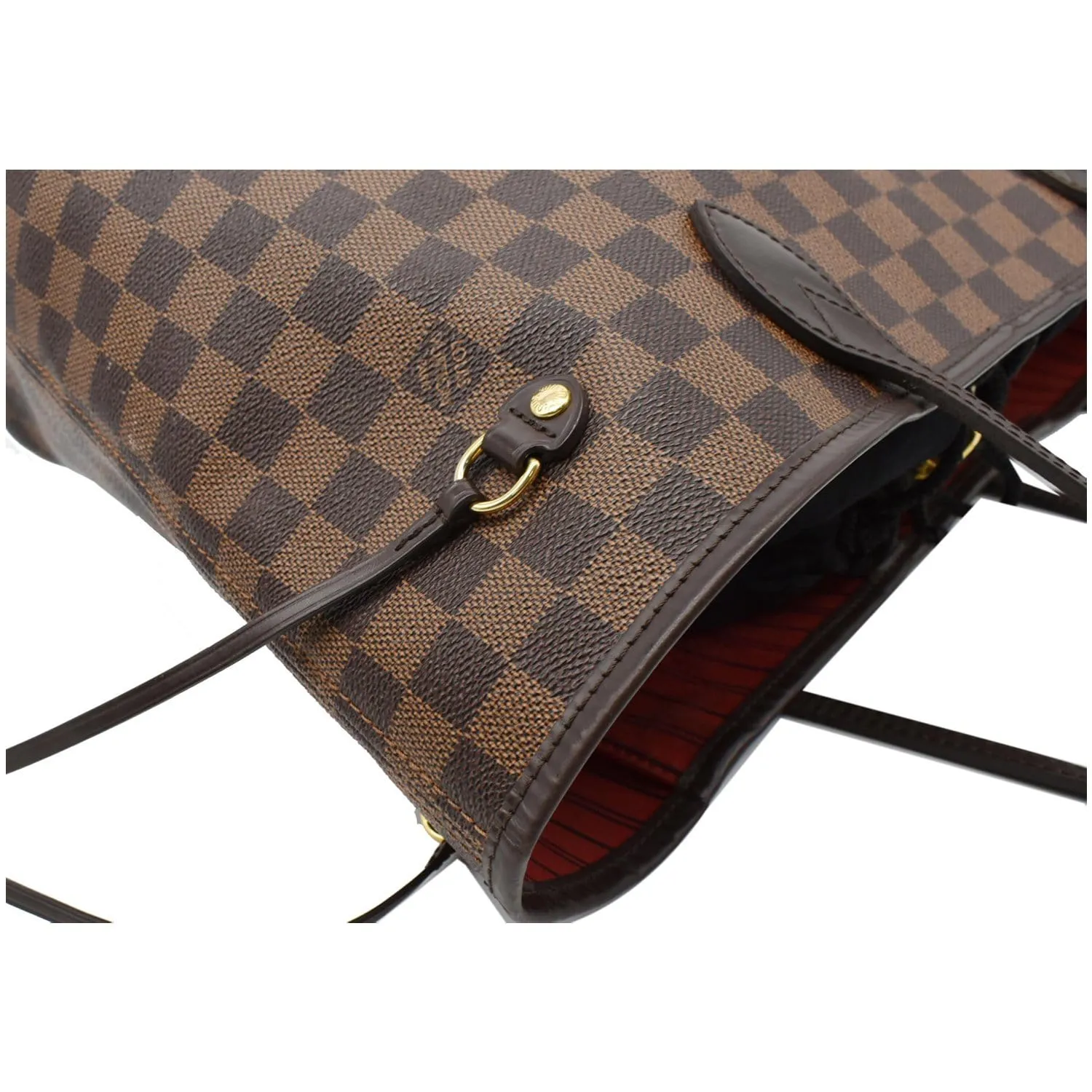 LOUIS VUITTON  Neverfull MM Damier Ebene Tote Bag Brown