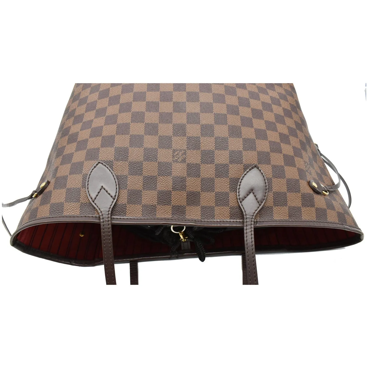 LOUIS VUITTON  Neverfull MM Damier Ebene Tote Bag Brown