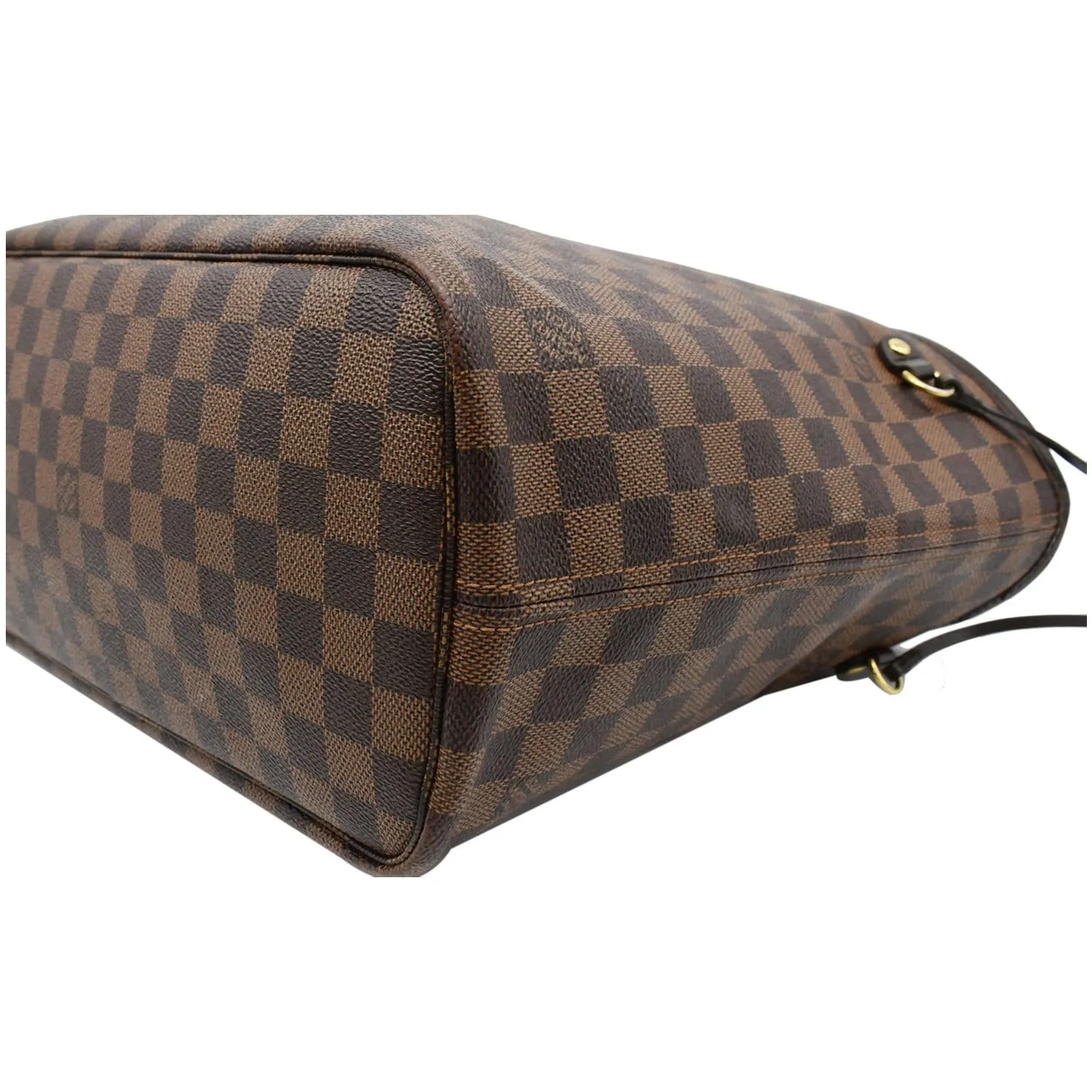 LOUIS VUITTON  Neverfull MM Damier Ebene Tote Bag Brown