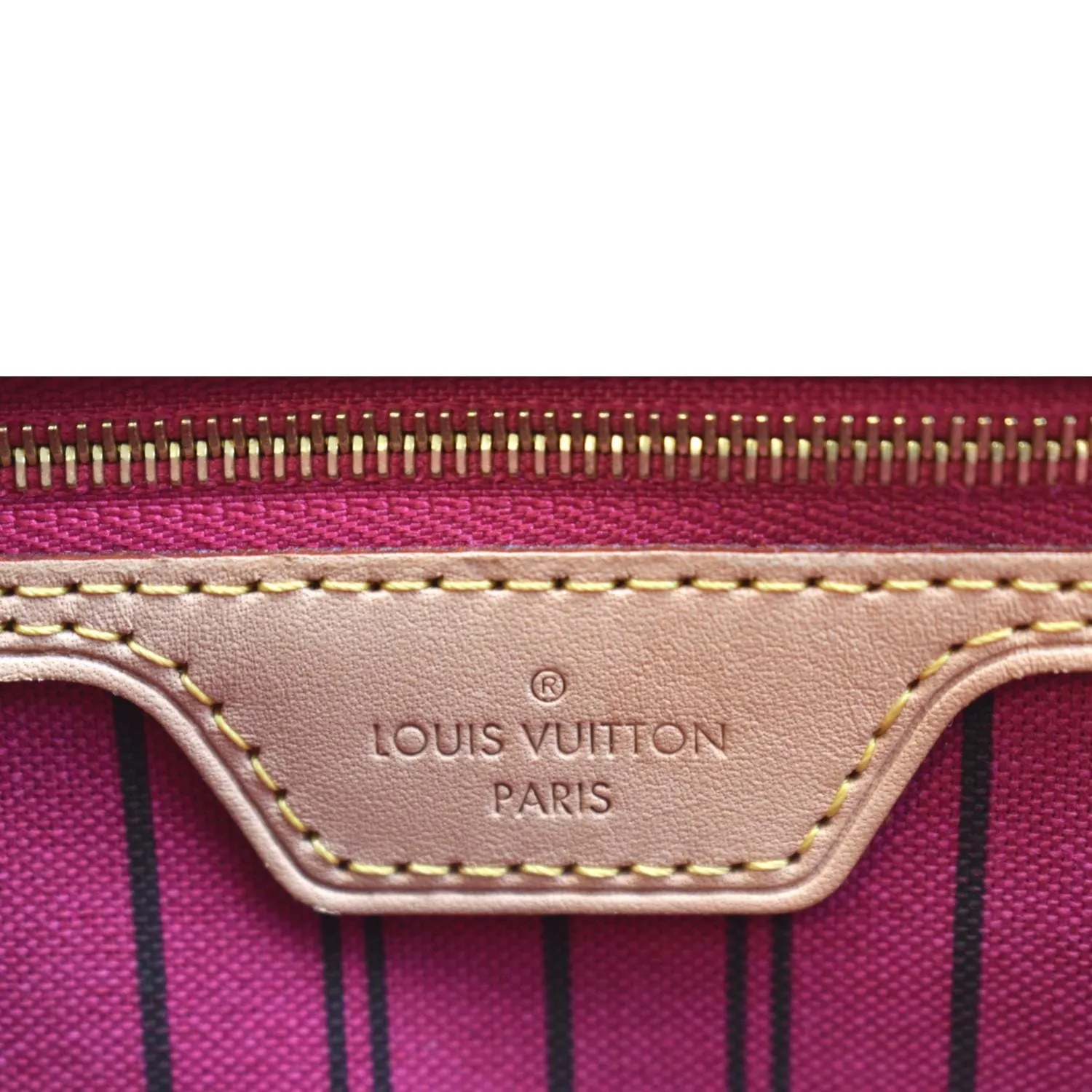 LOUIS VUITTON Neverfull MM Monogram Canvas Tote Bag Brown