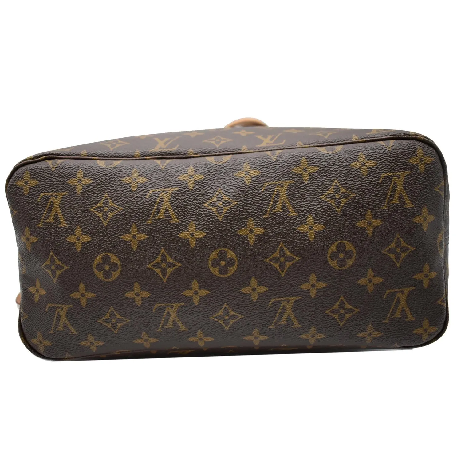 LOUIS VUITTON Neverfull MM Monogram Canvas Tote Bag Brown