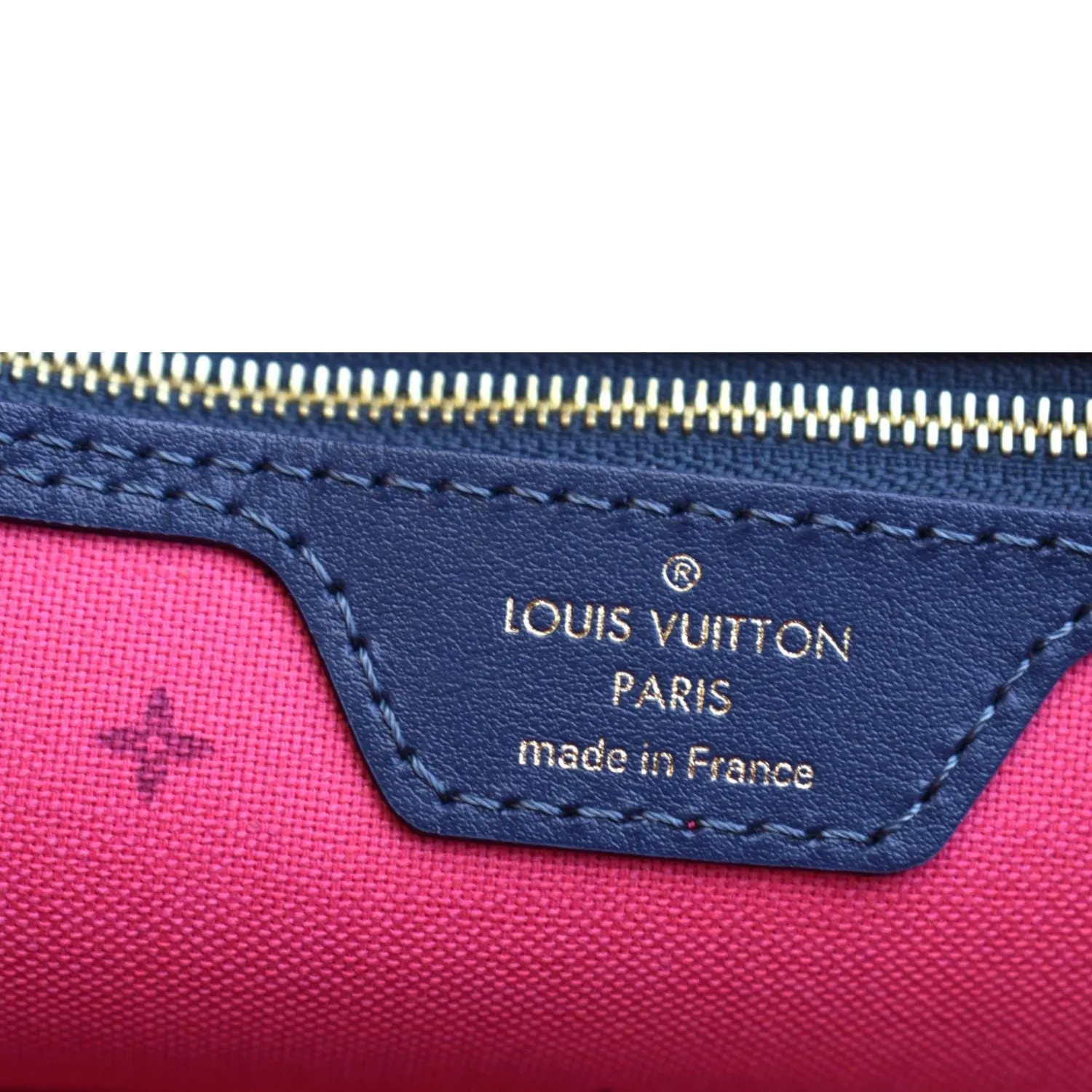 LOUIS VUITTON Neverfull MM Monogram Canvas Tote Bag Midnight Fuchsia