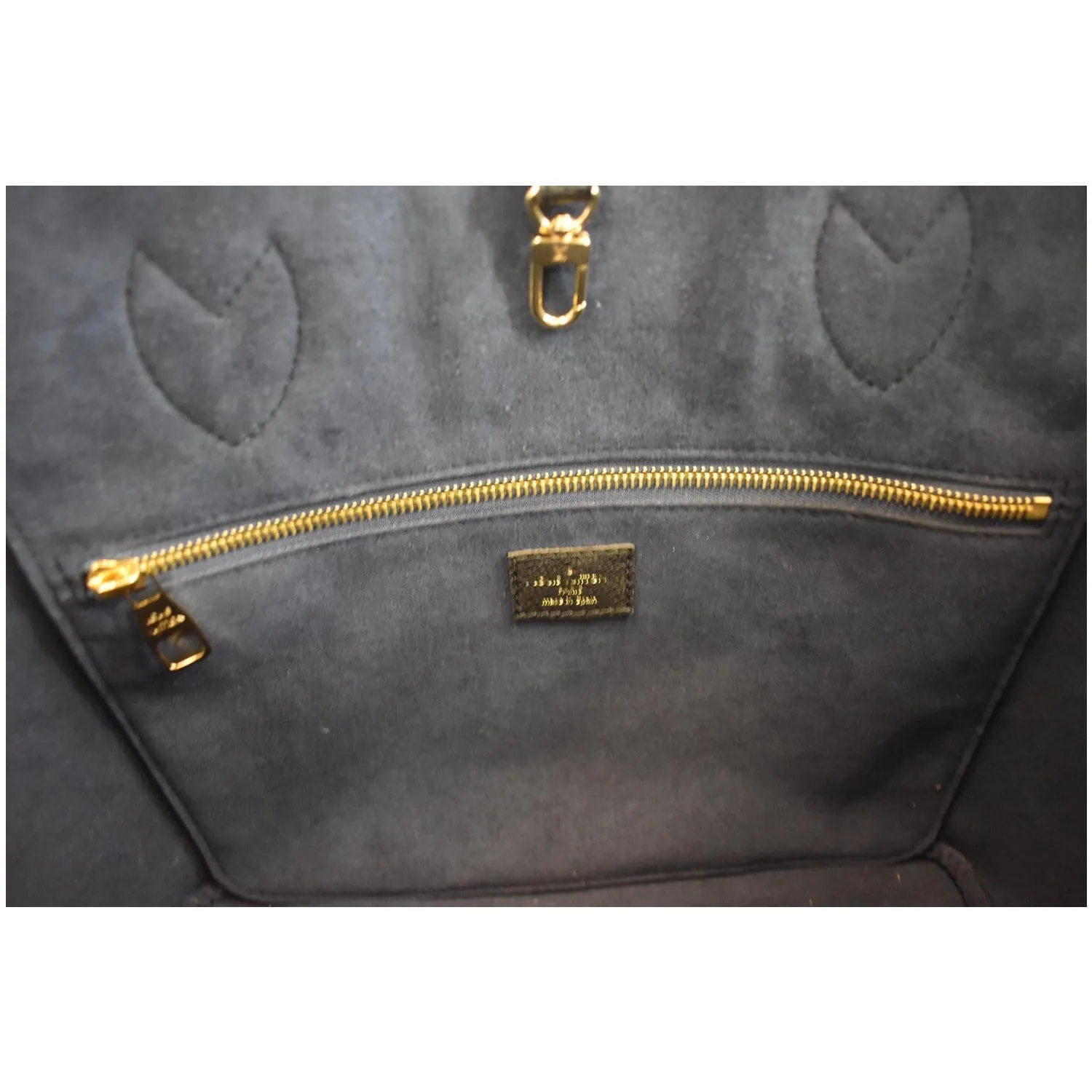 LOUIS VUITTON Neverfull MM Monogram Empreinte Tote Bag Black