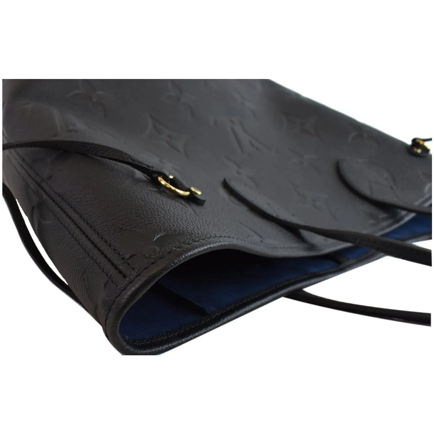 LOUIS VUITTON Neverfull MM Monogram Empreinte Tote Bag Black