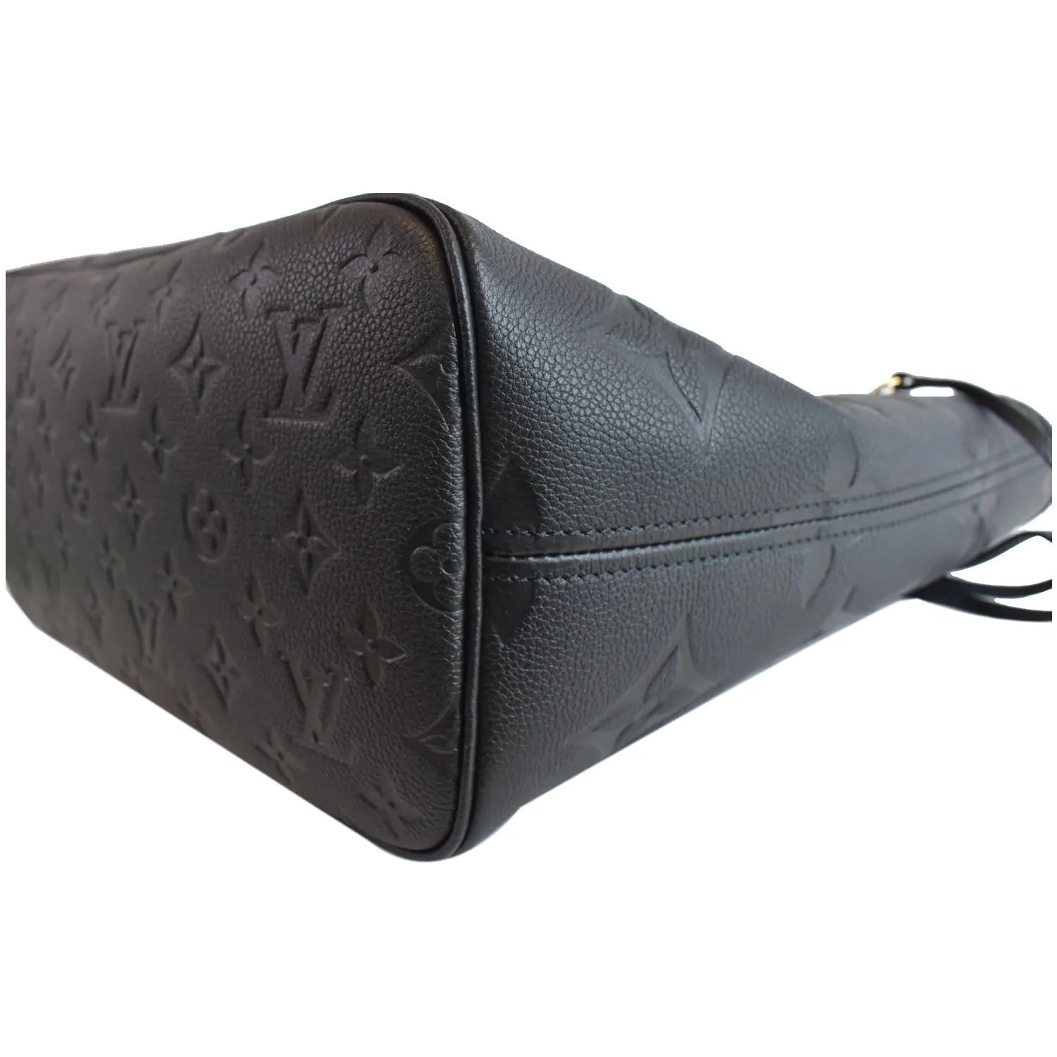 LOUIS VUITTON Neverfull MM Monogram Empreinte Tote Bag Black