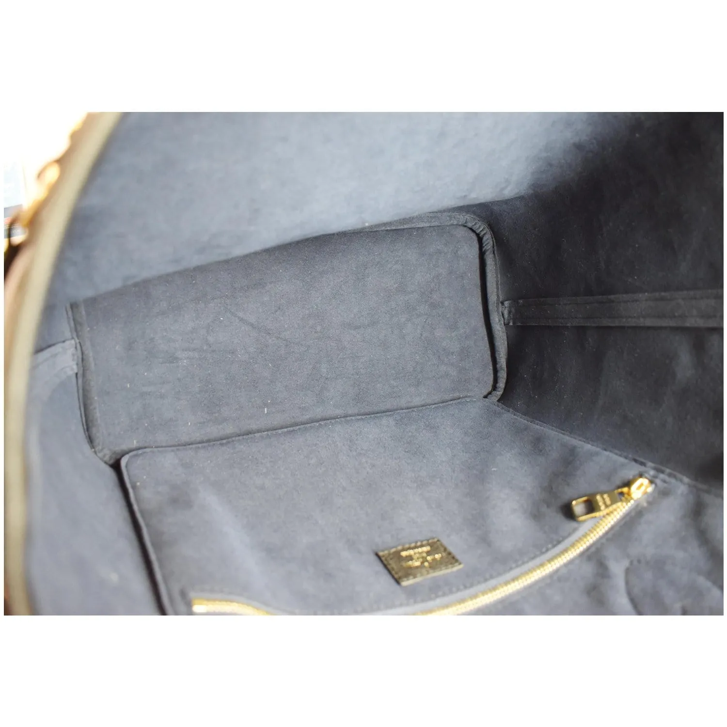 LOUIS VUITTON Neverfull MM Monogram Empreinte Tote Bag Black