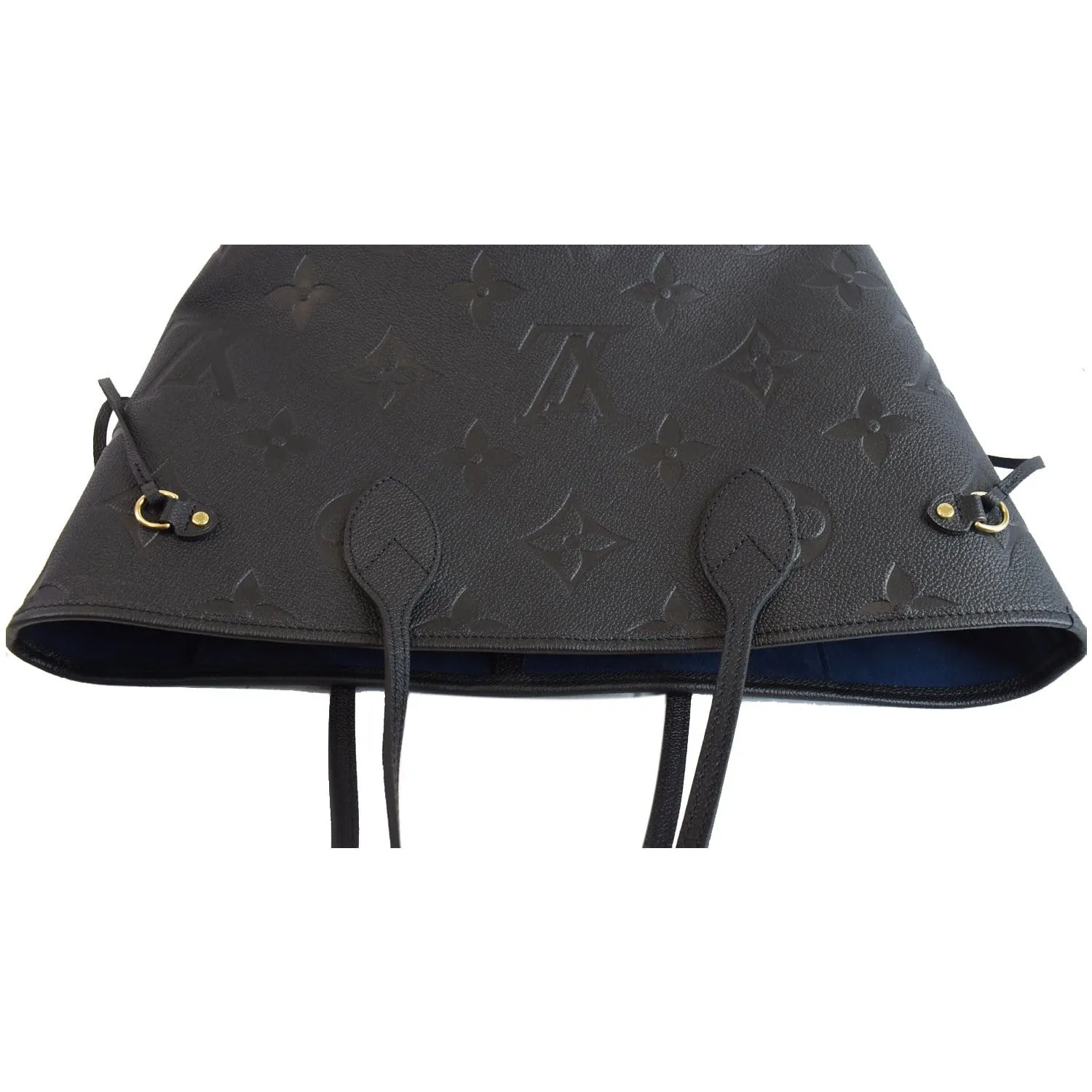 LOUIS VUITTON Neverfull MM Monogram Empreinte Tote Bag Black