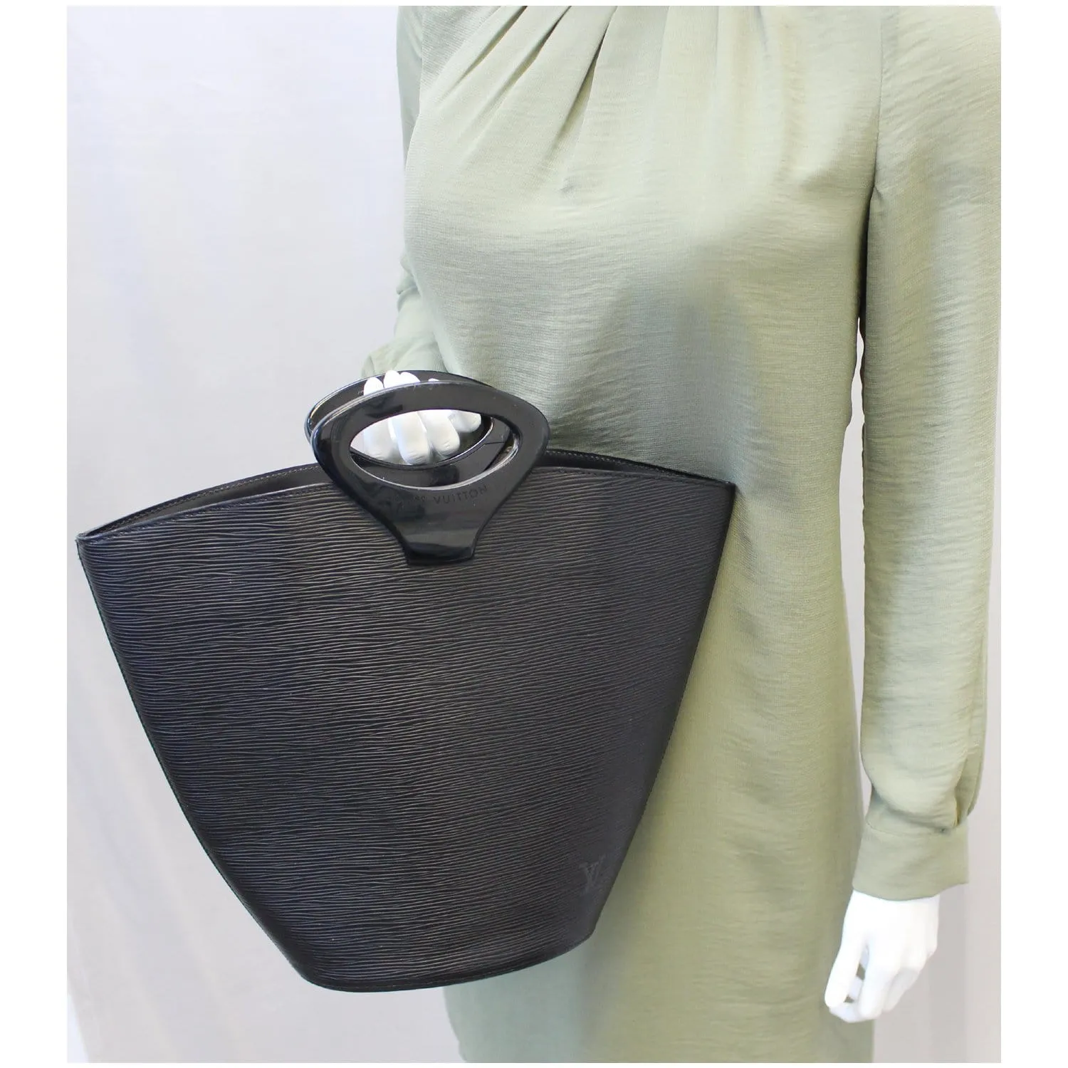 LOUIS VUITTON Noctambule Epi Leather Tote Bag Black
