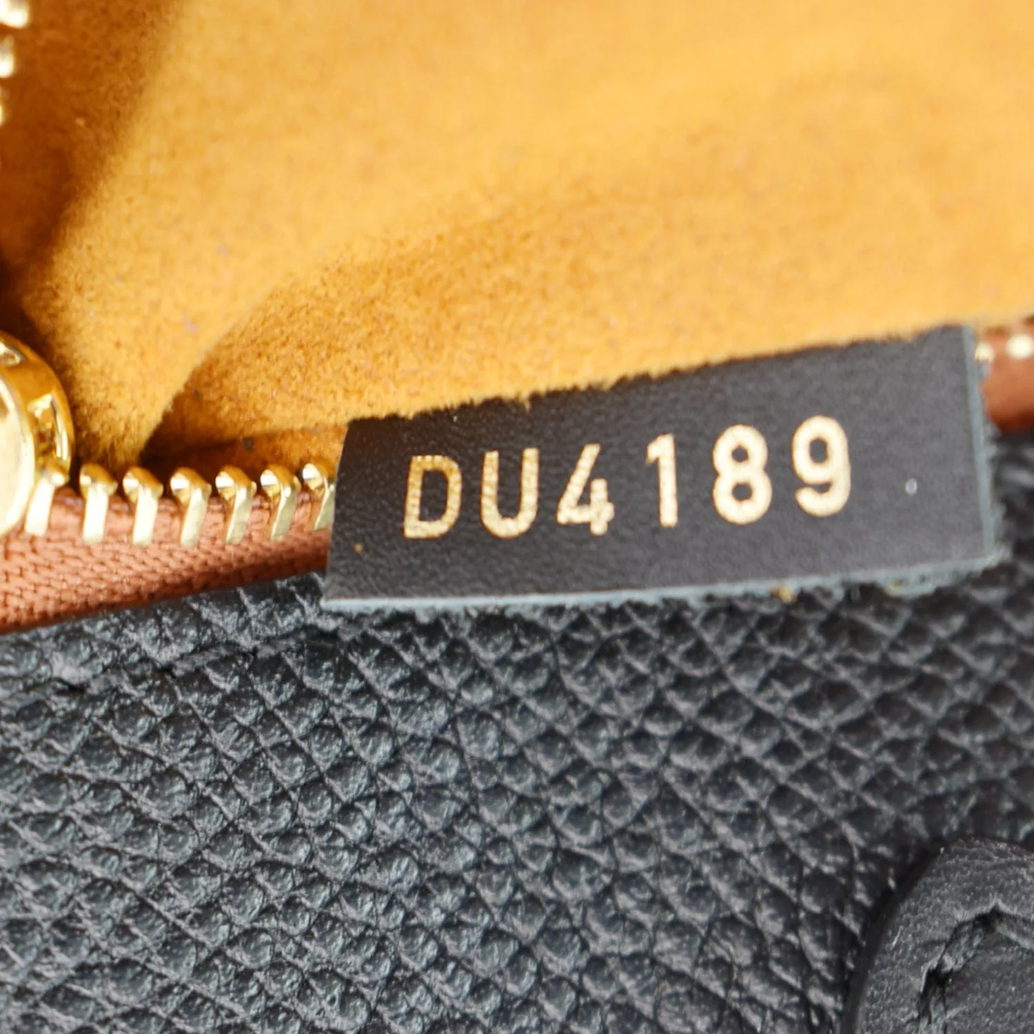 LOUIS VUITTON Onthego GM Monogram Empreinte Leather Tote Bag Black