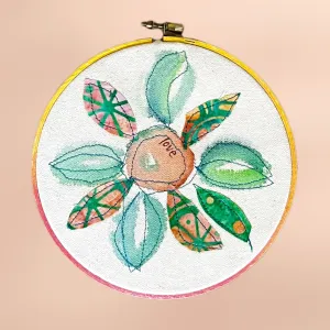 love more love - word hoop art