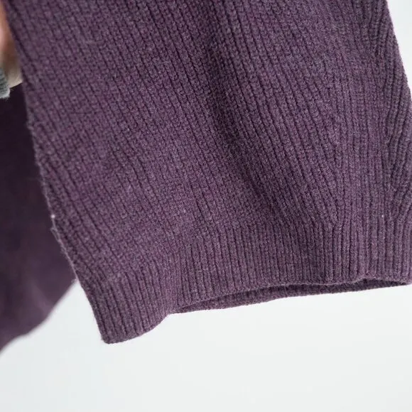 Lululemon Boxy Cotton-Blend Sweater Heathered Vintage Plum | XS/S