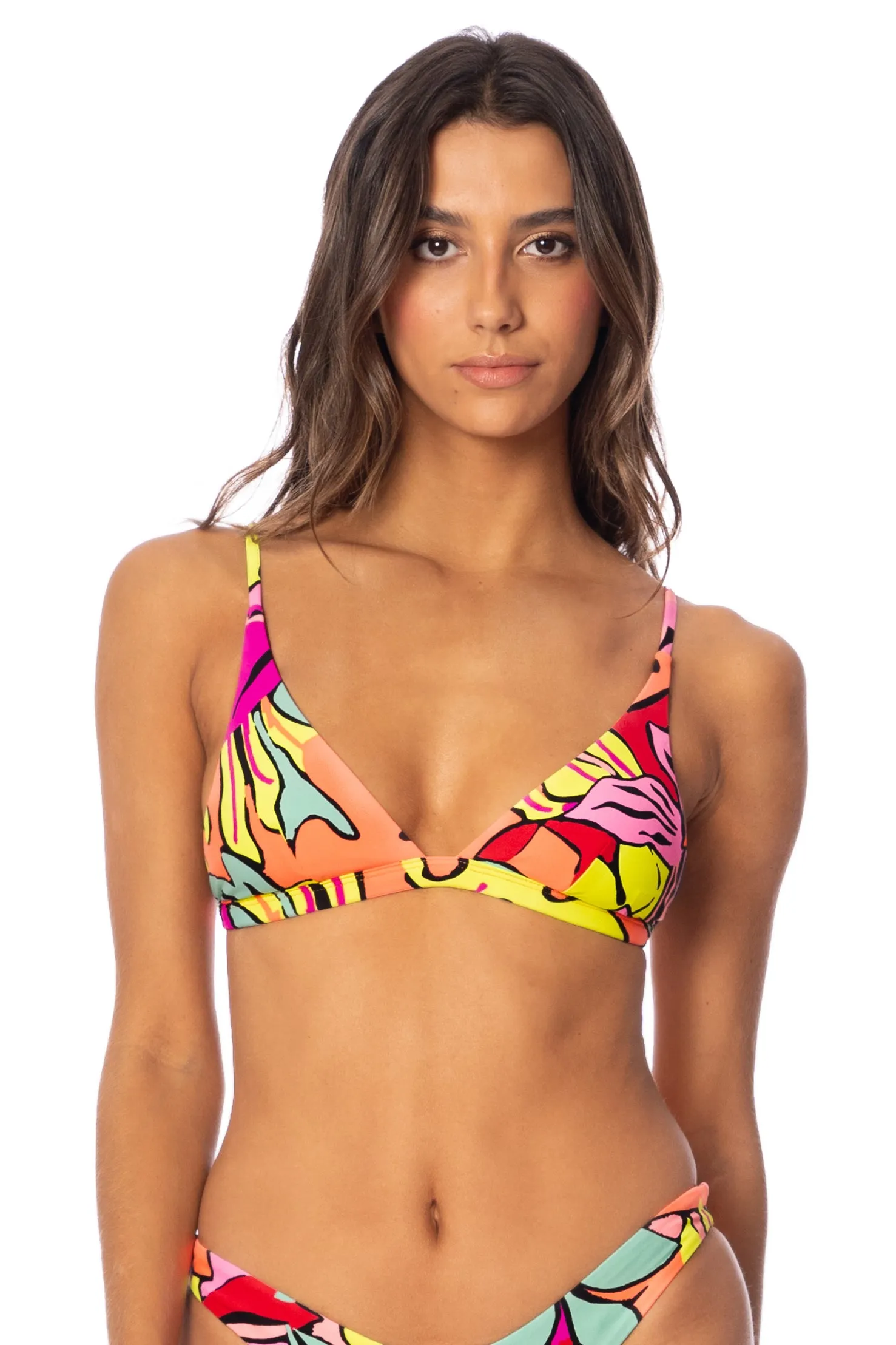 Maaji Rainforest Ivy Fixed Triangle Bikini Top