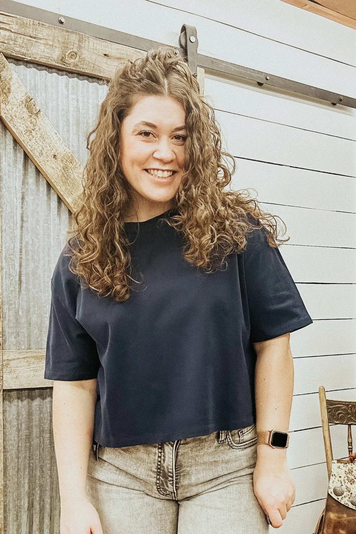 Maddox Boxy Crop Tee