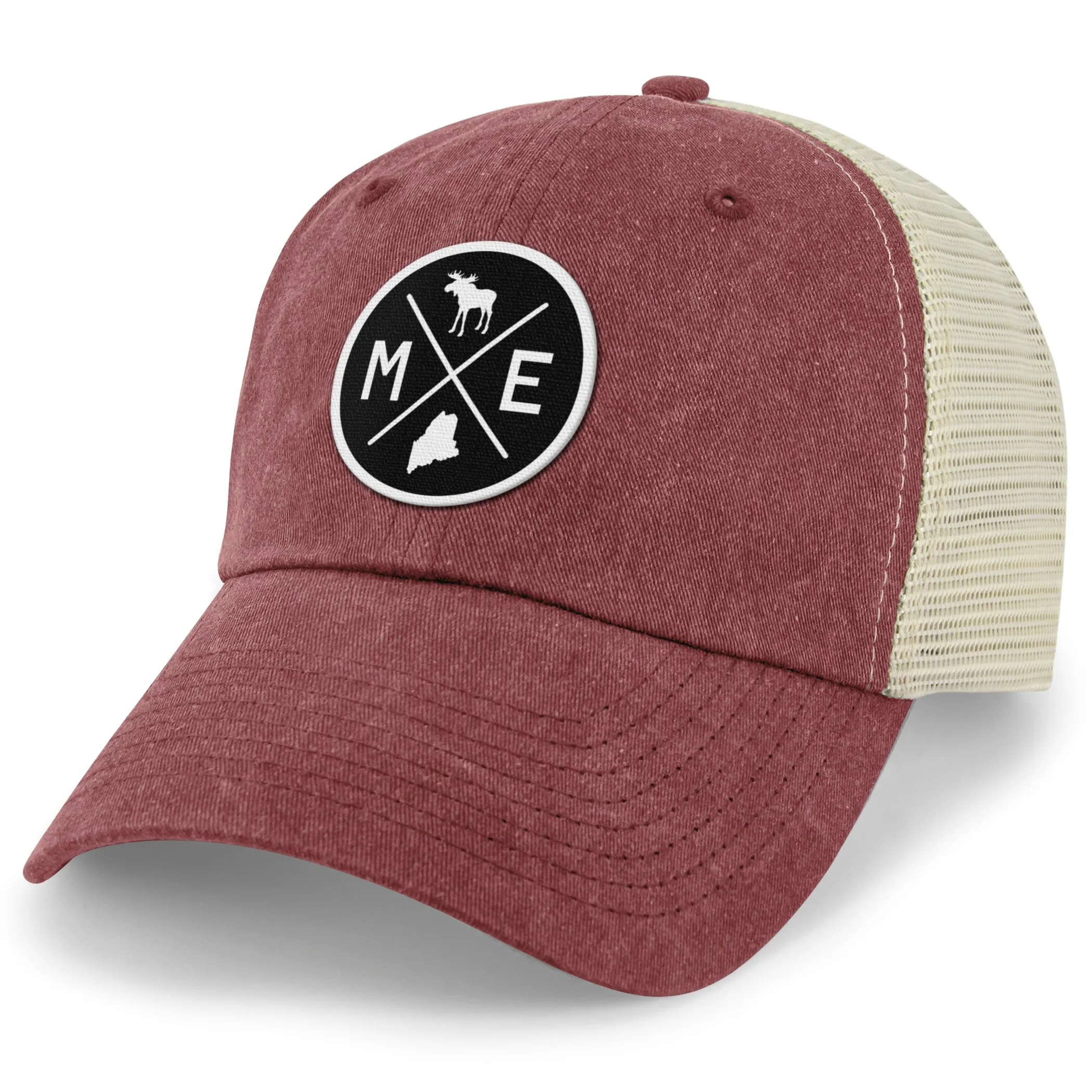 Maine Circle Emblem Relaxed Trucker