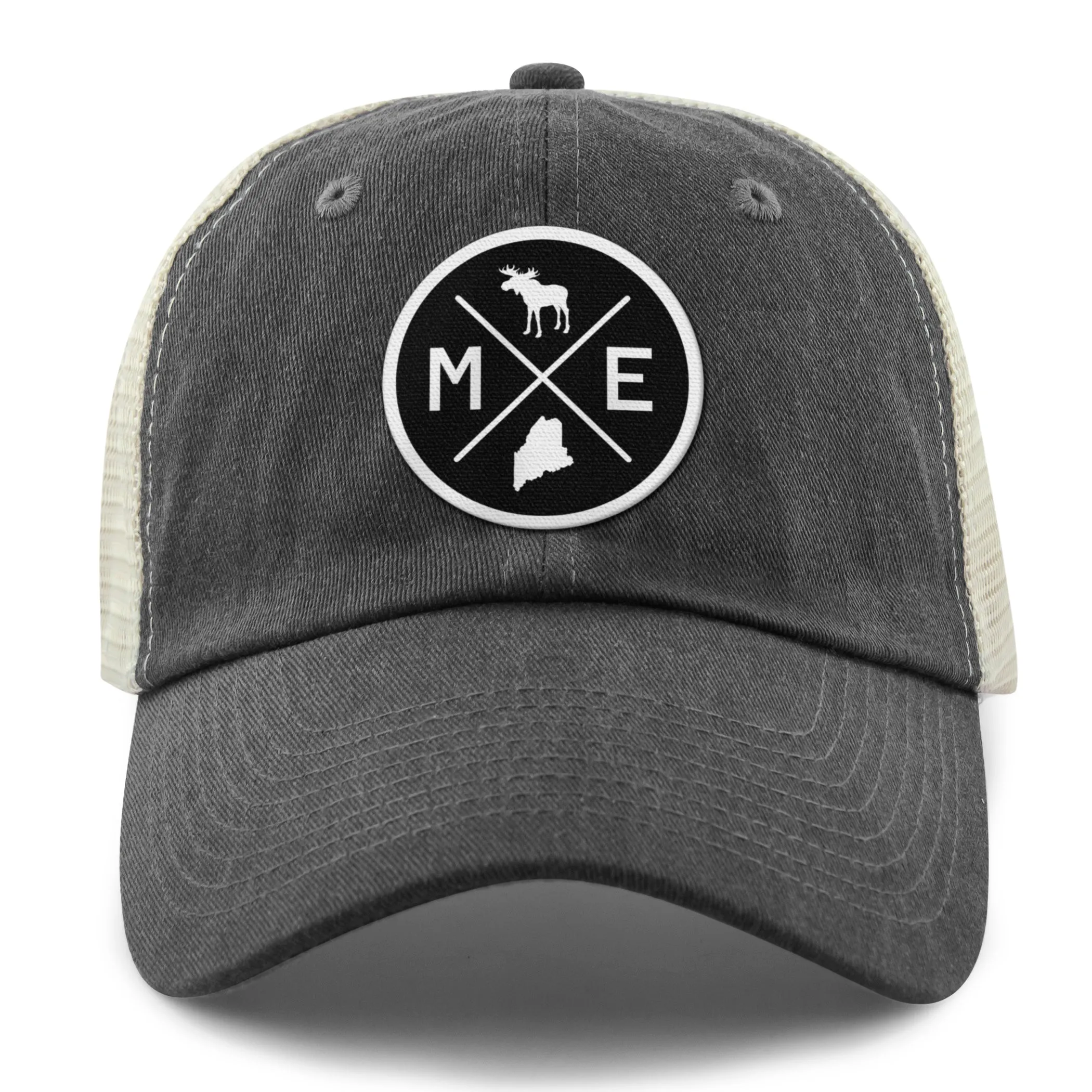 Maine Circle Emblem Relaxed Trucker