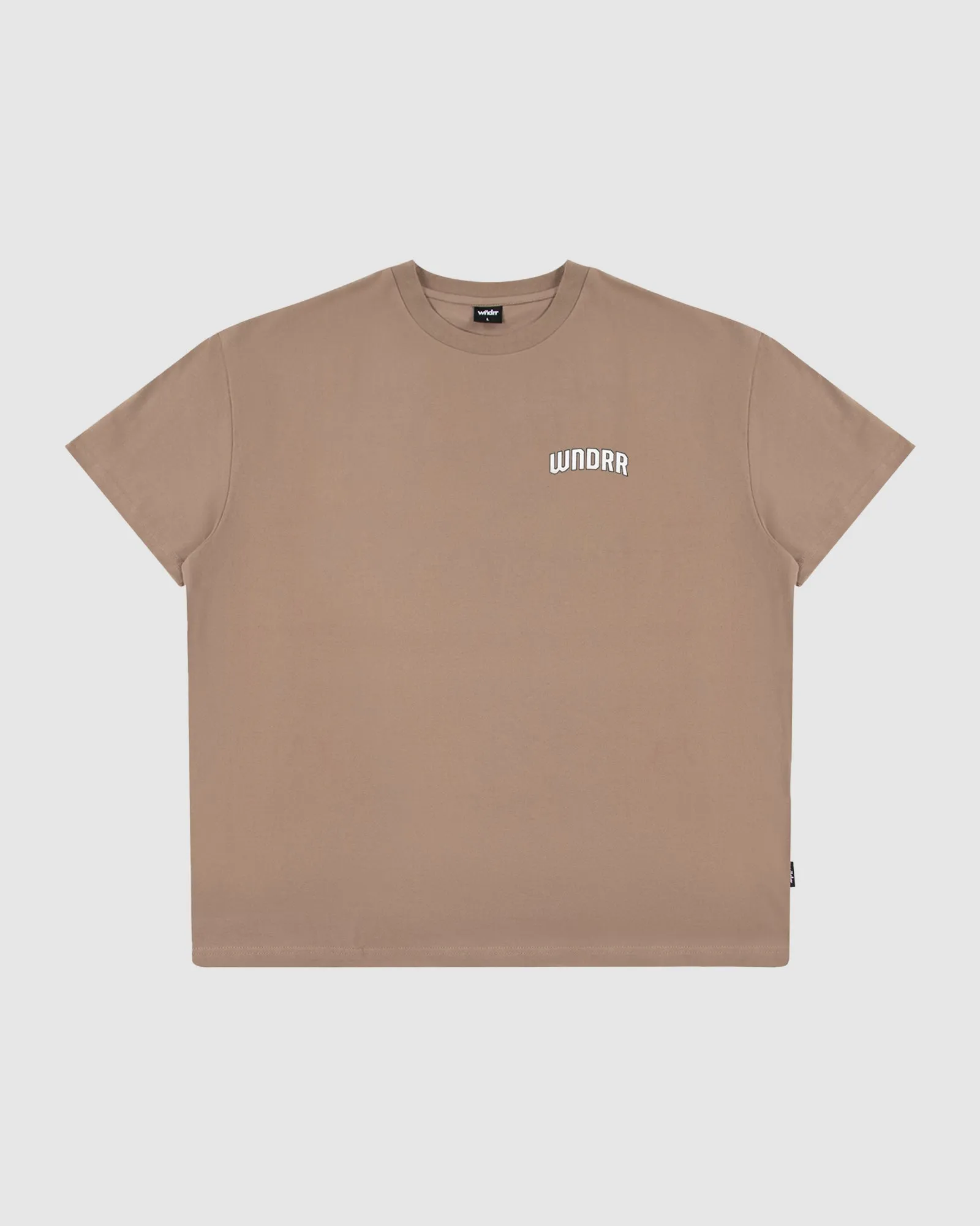 MAJOR BOX FIT TEE - TAUPE
