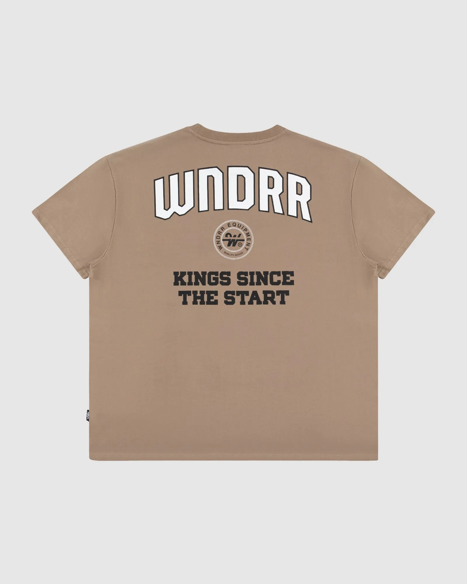 MAJOR BOX FIT TEE - TAUPE