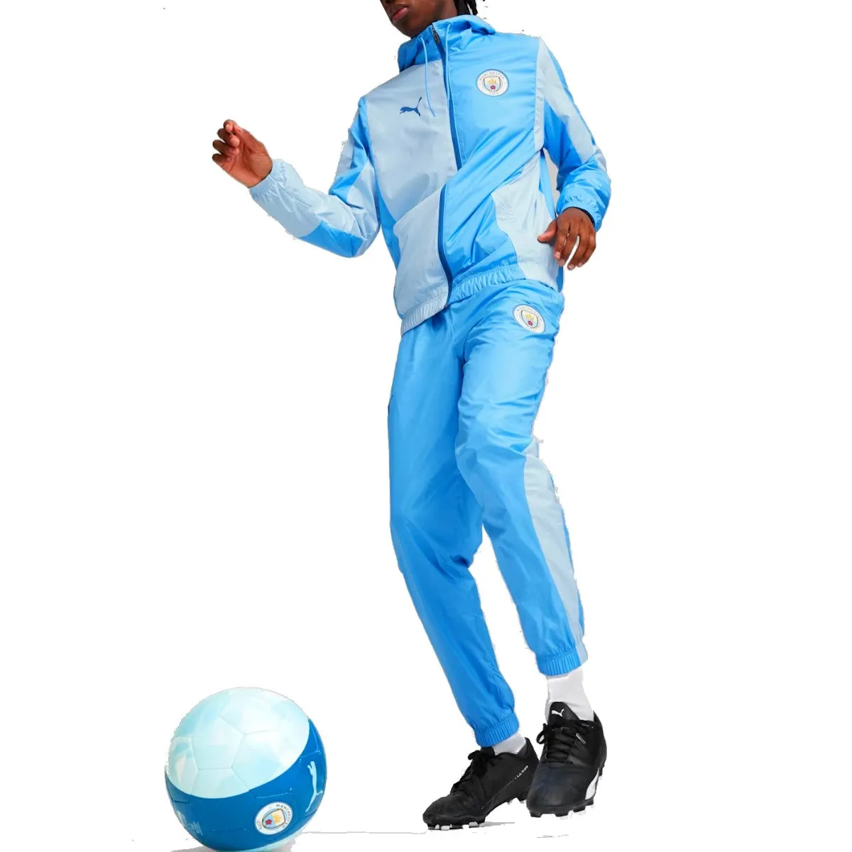 Manchester City light blue pre-match presentation tracksuit 2023/24 - Puma