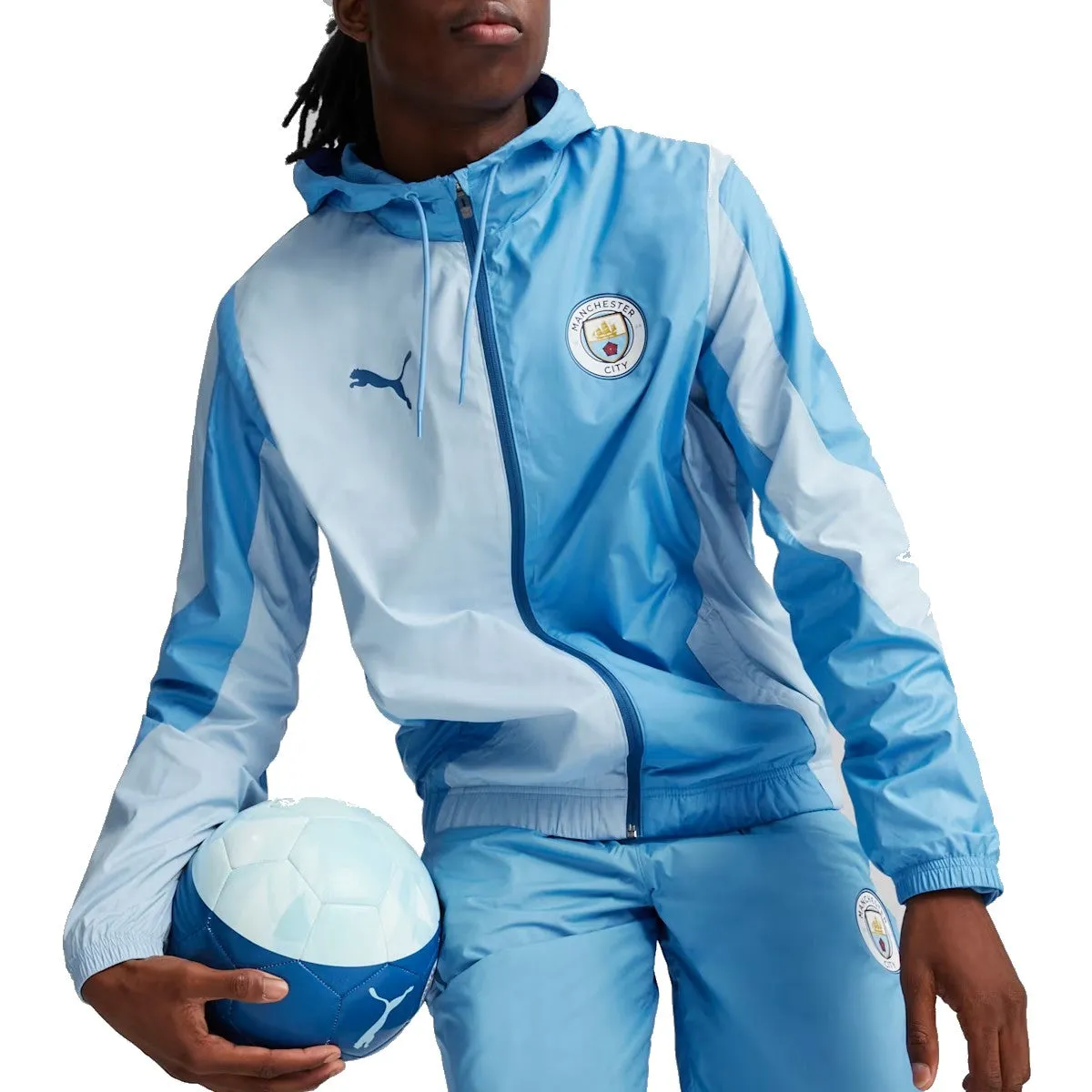 Manchester City light blue pre-match presentation tracksuit 2023/24 - Puma