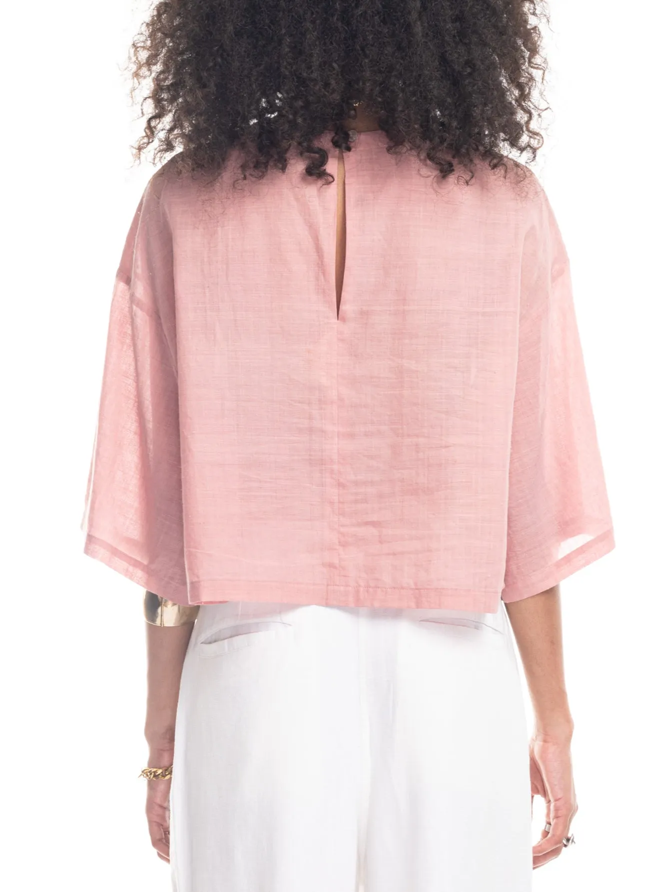 May Boxy Tee in Opal