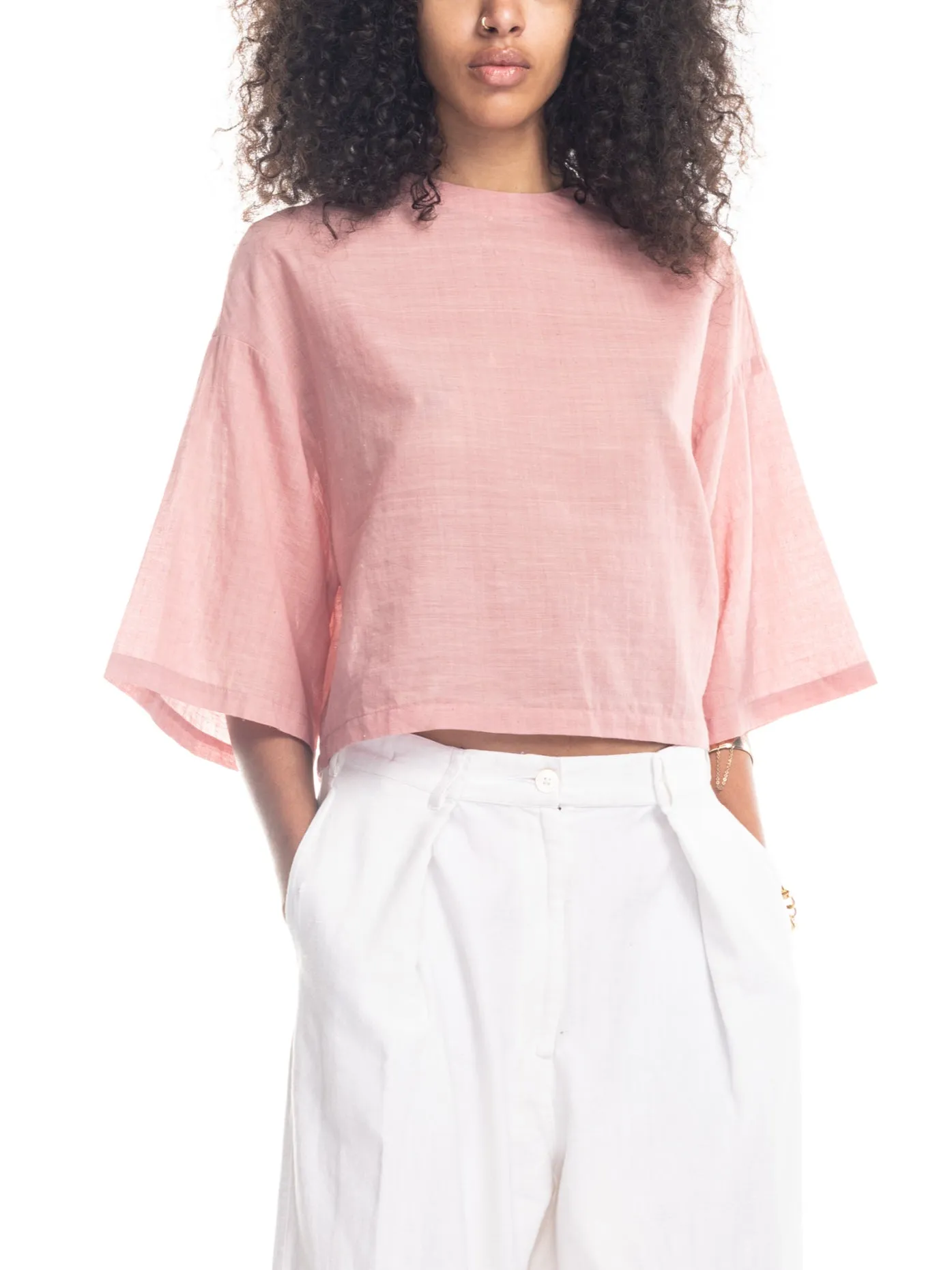 May Boxy Tee in Opal