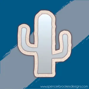 MDF and Acrylic Mirror - Cactus