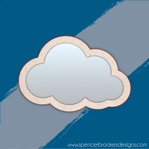 MDF and Acrylic Mirror - Cloud