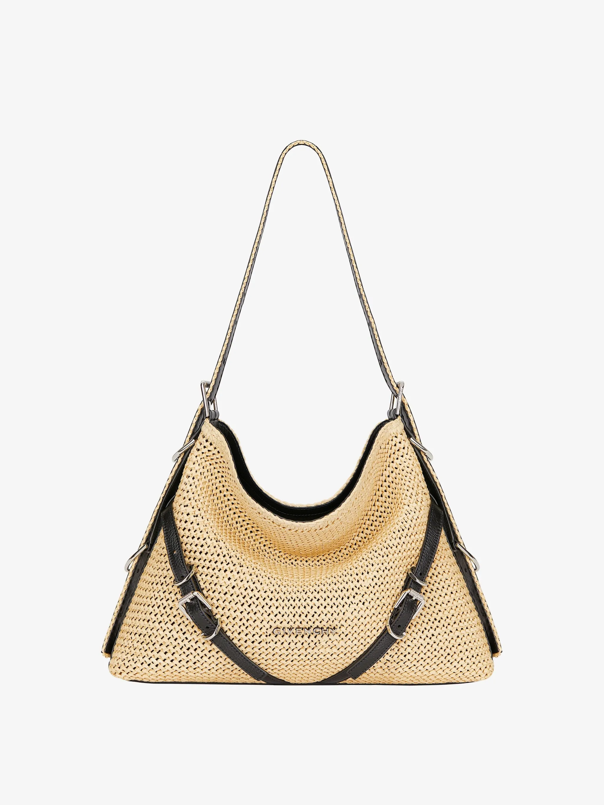 Medium Voyou Bag In Raffia