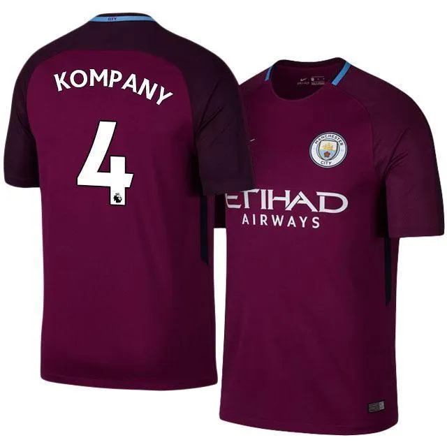 Men 4 Vincent Kompany Jersey Away Soccer Manchester City Jersey Premier League