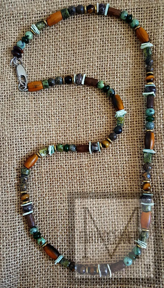 Men's Irish Seaside Necklace Bracelet Set