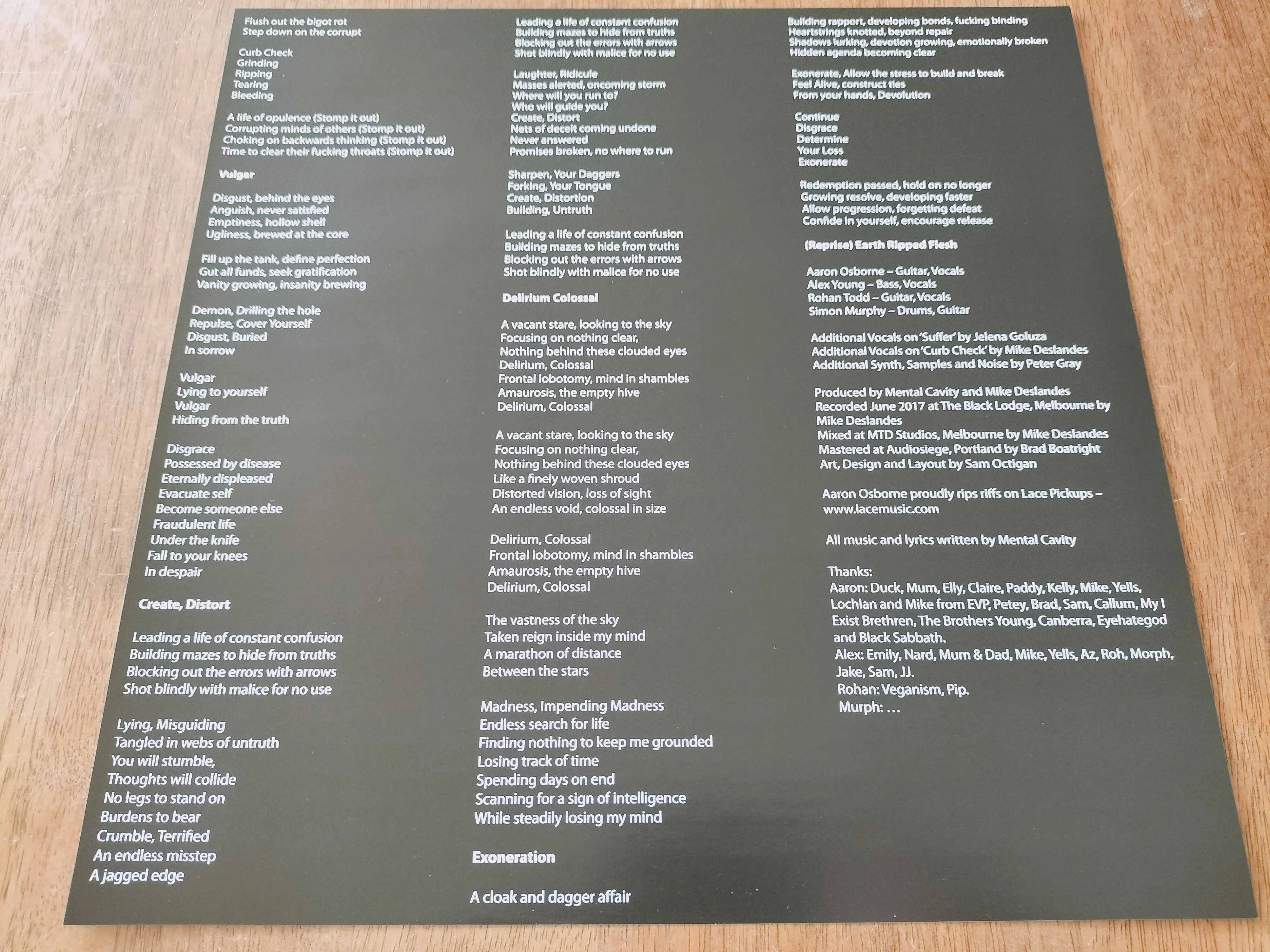 MENTAL CAVITY (AUS) - Aneurysm VINYL